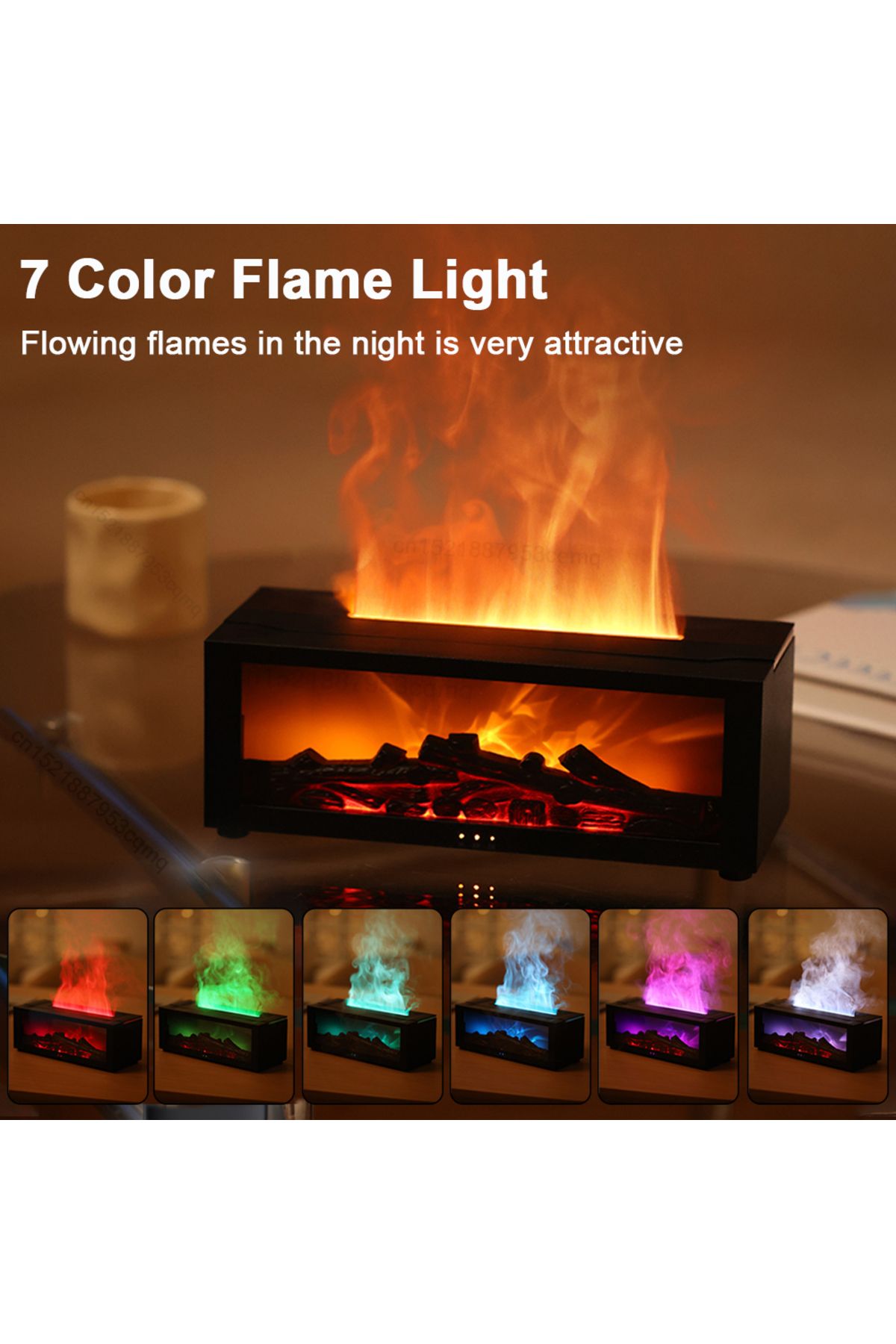 Choice-Fragrance Diffuser Fireplace Flame Essential Oil Diffuser Automatic Aroma Humidifier Aromatherapy... 4
