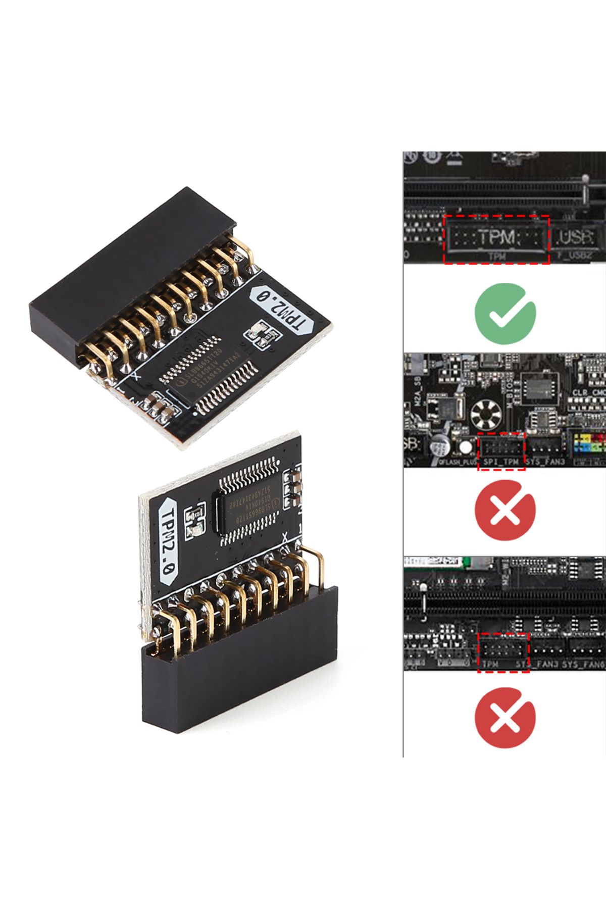 Choice-TPM 2.0-9665 Encryption Security Module Pitch LPC TPM GA 20-1 GC-TPM2.0 For ASUS Gigabyte Motherb... 2