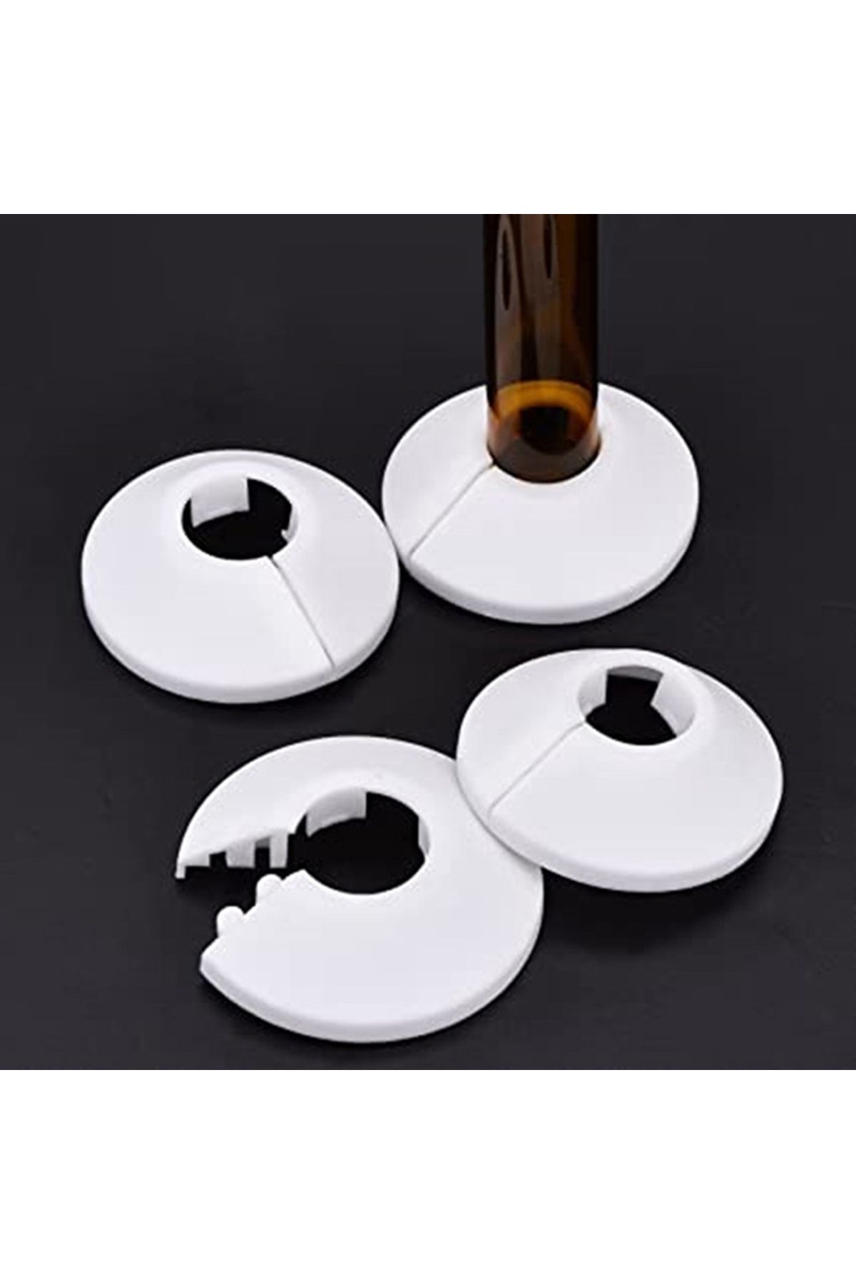 Choice-5Pcs Radiator Pipe Collars Shower Faucet Angle Valve Pipe Plug Decoration Cover Snap-on Plate Kit... 2