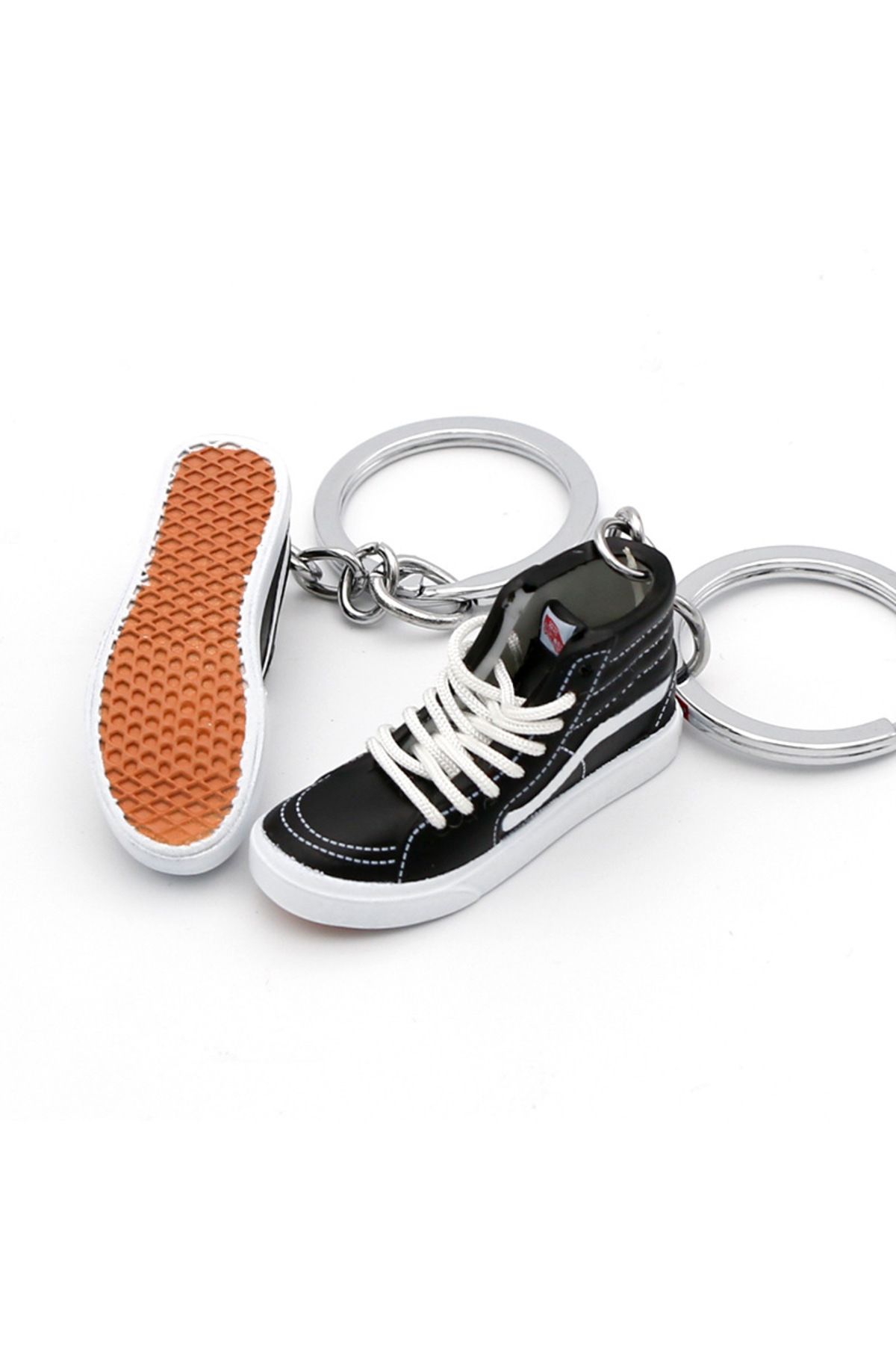 Choice-Skateboard shoes Keychain pendant jewelry classic retro high-top low-top 3D mini trend shoes pend... 3