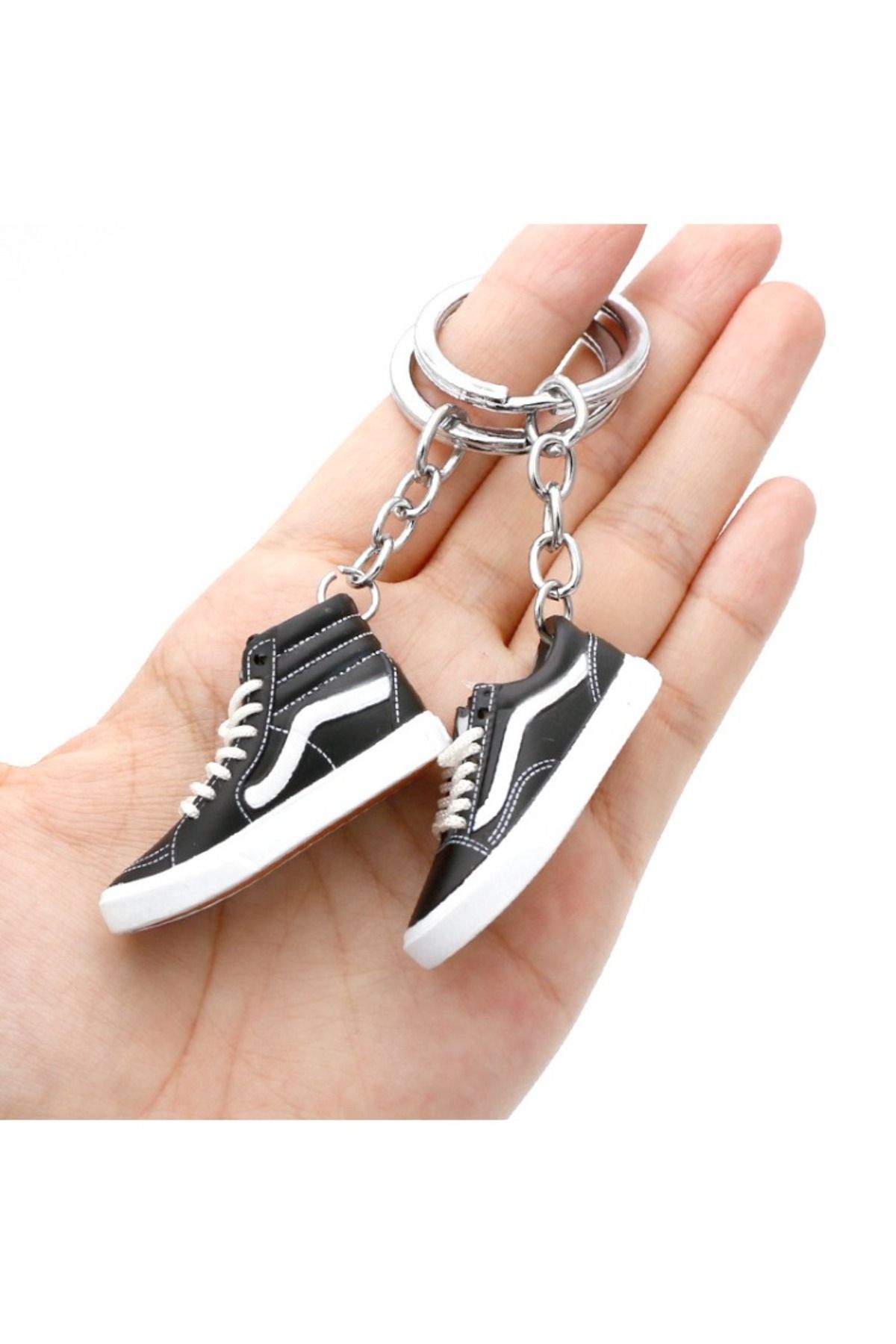 Choice-Skateboard shoes Keychain pendant jewelry classic retro high-top low-top 3D mini trend shoes pend... 8