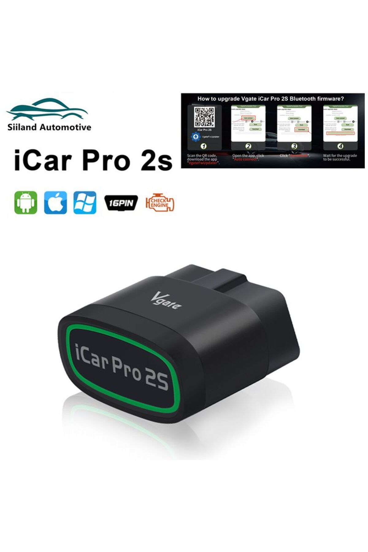 Choice-New Vgate iCar Pro 2S ELM327 Bluetooth 5.3 for Android/IOS/PC OBD2 Car Diagnostic Tool elm 327 Up... 1