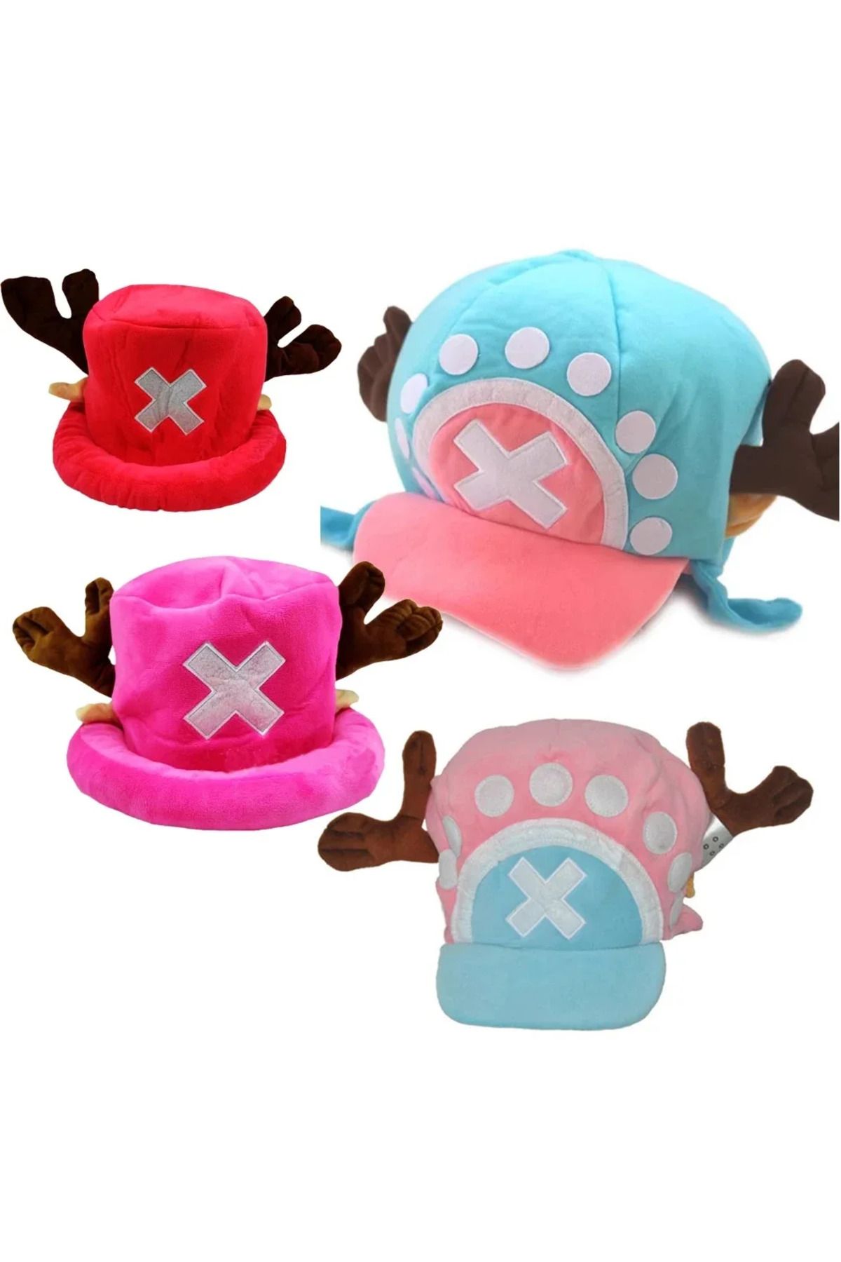 Choice-Anime Tony Tony Chopper Plush Cotton Hat Trafalgar Cap Cosplay Unisex Soft Comfortable Caps Acces... 2