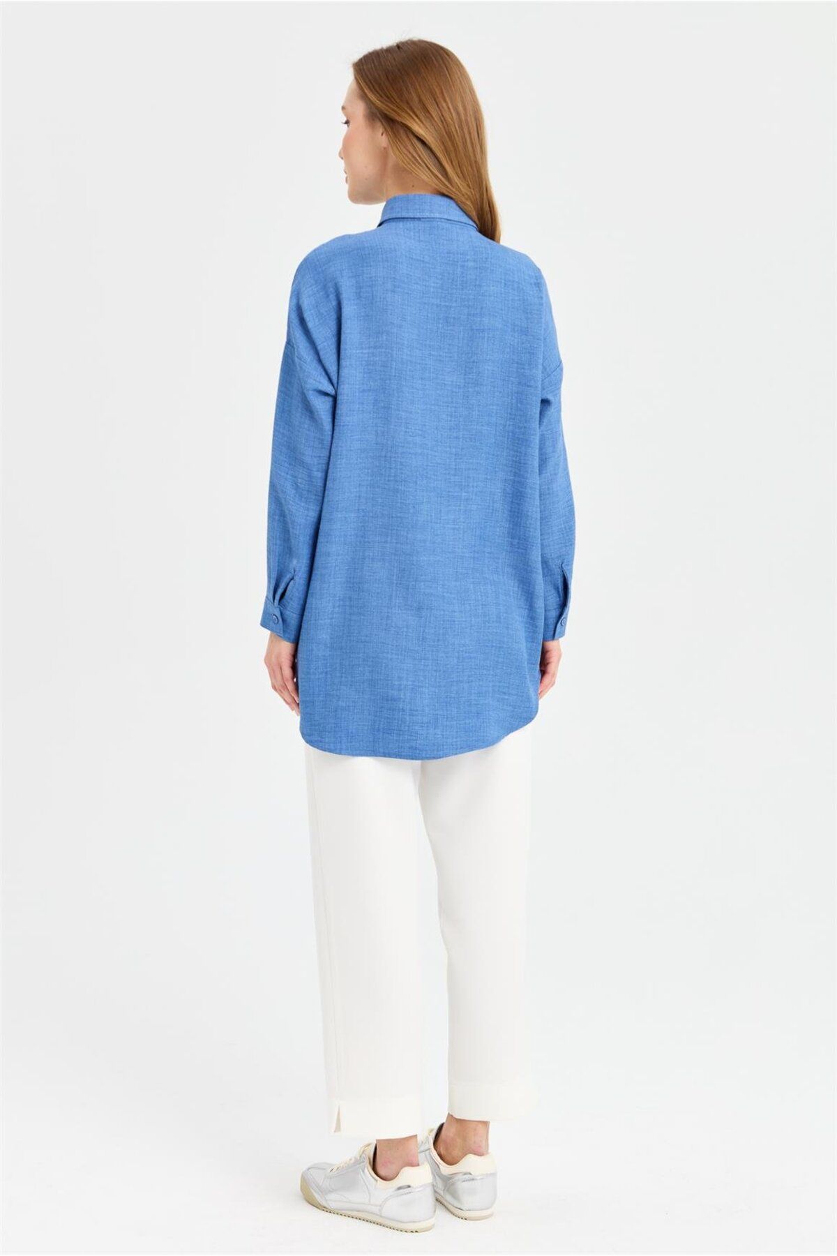 Esswaap-Indigo Tunic - Double Color Sequin Detailed 4