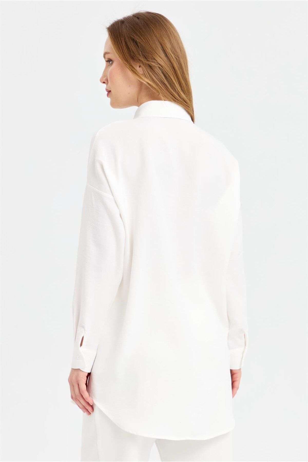 Esswaap-Ecru Tunic - Double Color Sequin Detailed 6