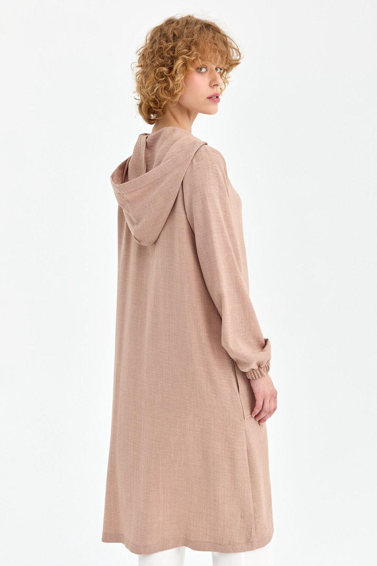 Esswaap-Camel Saviour Tunic - Disappear Design with Large Pockets and Hood Detail 3