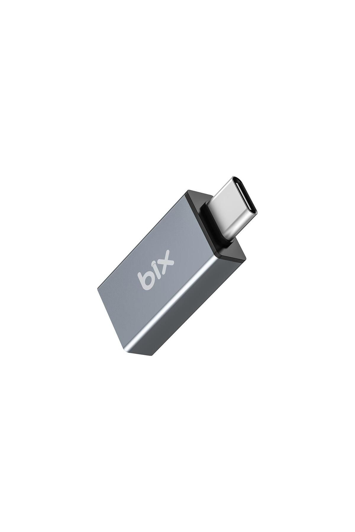 Bix Adp-01 Type-c To Usb-a 3.0 Çevirici Dönüştürücü Adaptör