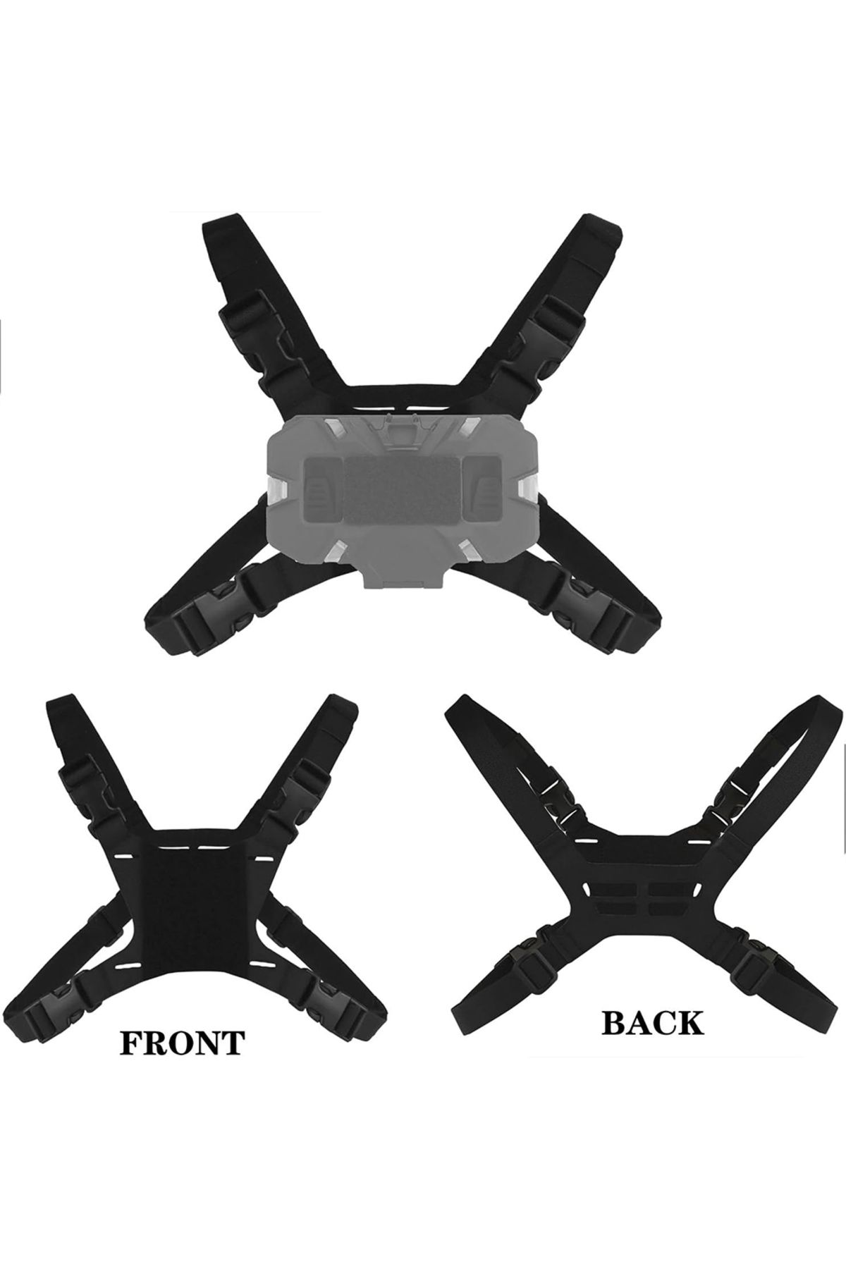 Choice-Tactical Chest Mount Harness Strap Mobile Phone Navigation Holder Fixing Cellphone Bracket Fix Ad... 3