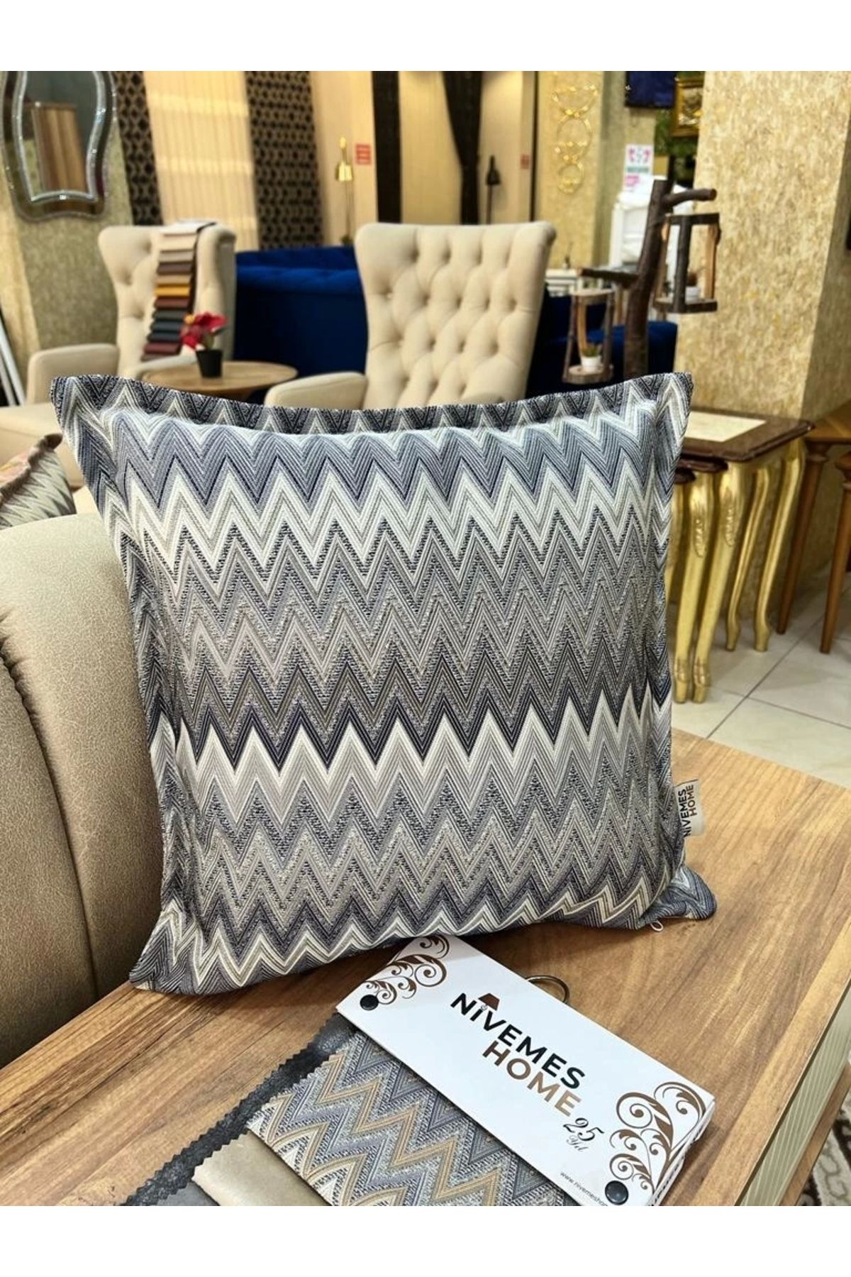NİVEMESHOME-Nivemeshome Boran 02 (45X45) Throw Pillow Case 3