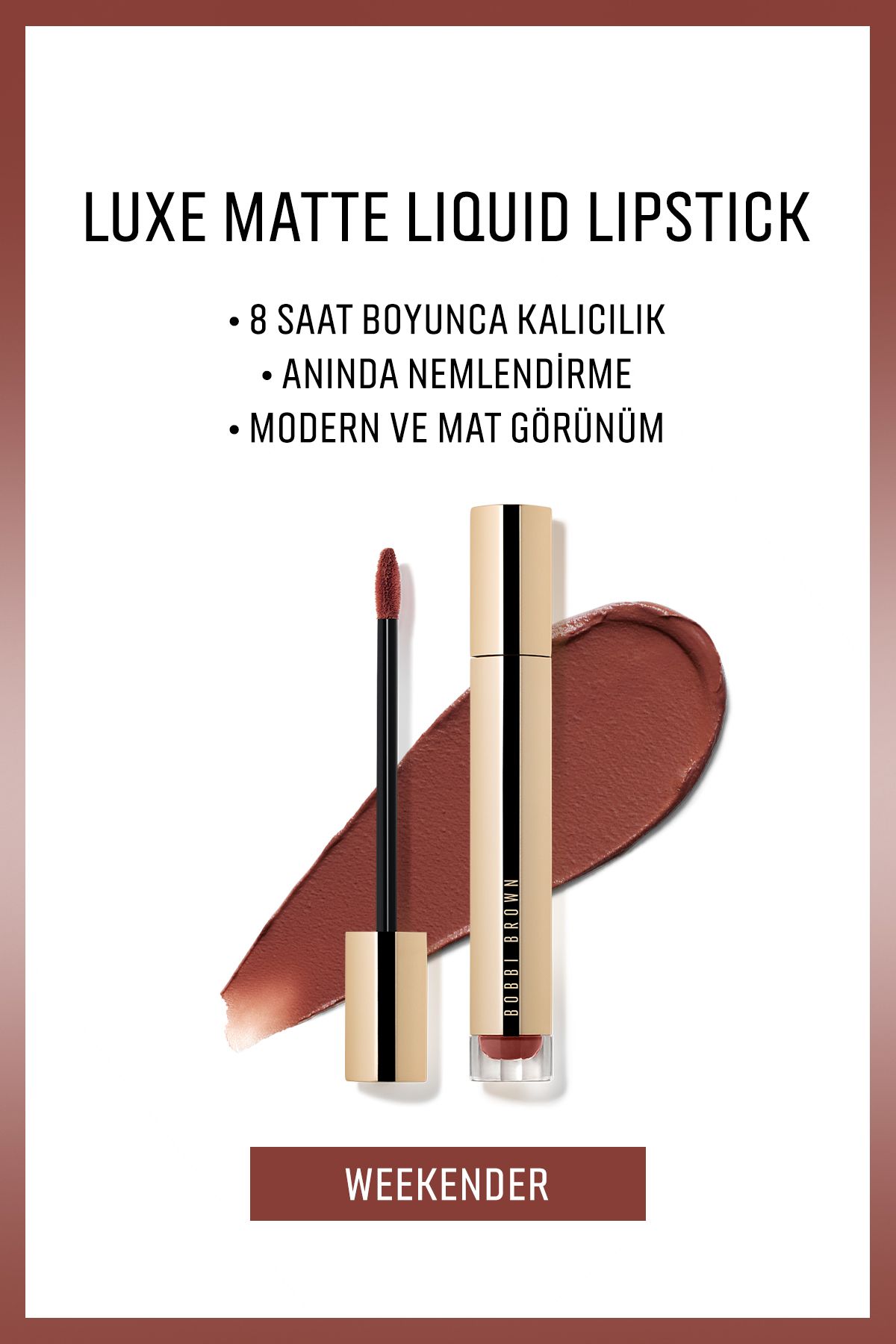 رژ لب چند رنگ مایع مات لوکس موثر مرطوب کننده دائمی هفته نامه 6ML Bobbi Brown