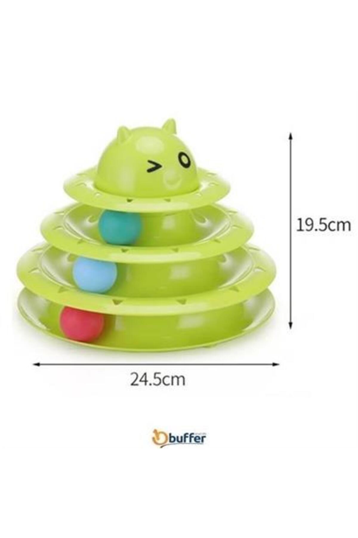 Tenda-Three Storey Tower Of Tracks Cat Toy Set - Fun Cat Game 3