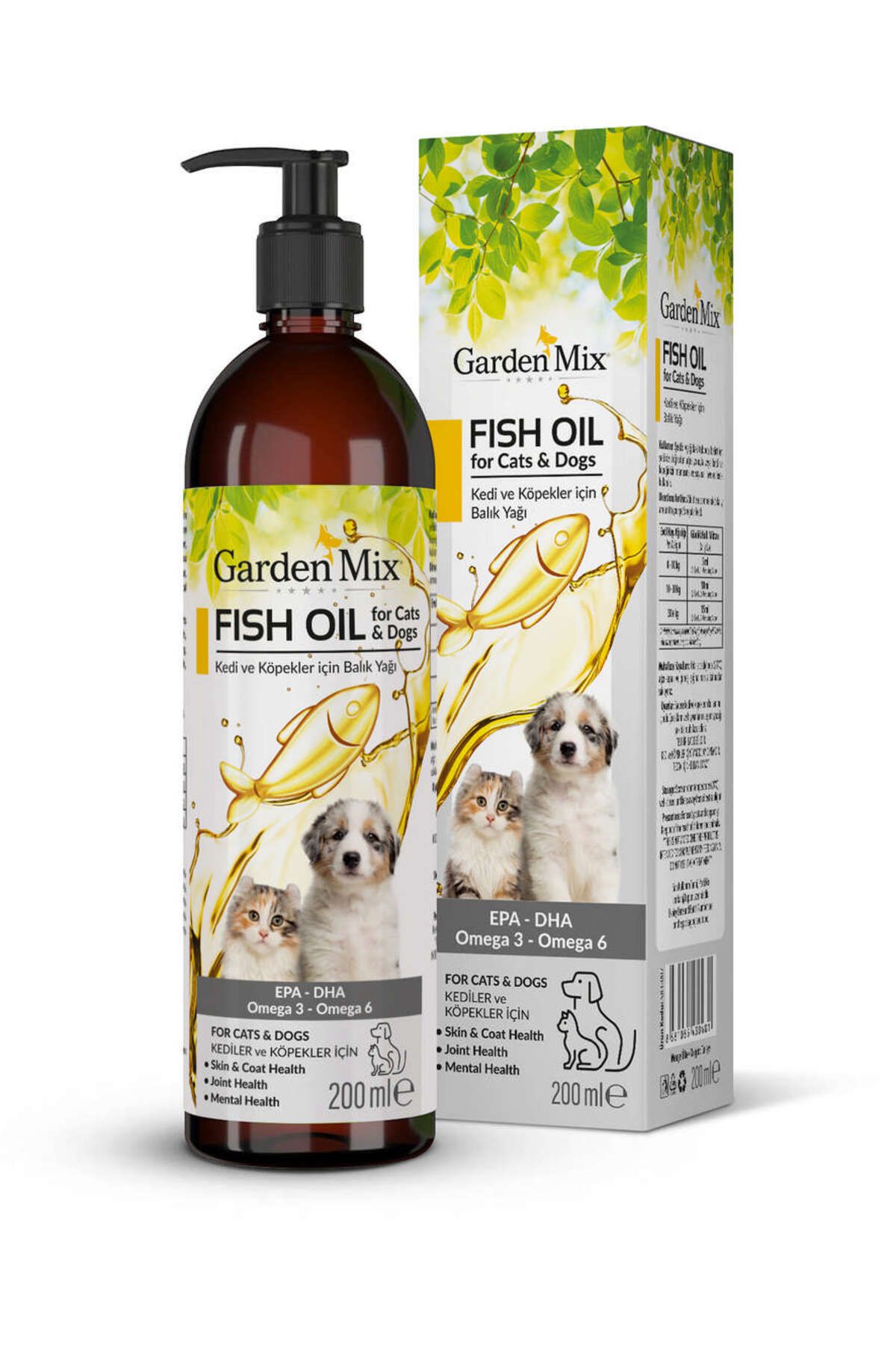 Gardenmix Garden Mix Kedi Ve Köpek Somon Yağı 200ml YKTSN
