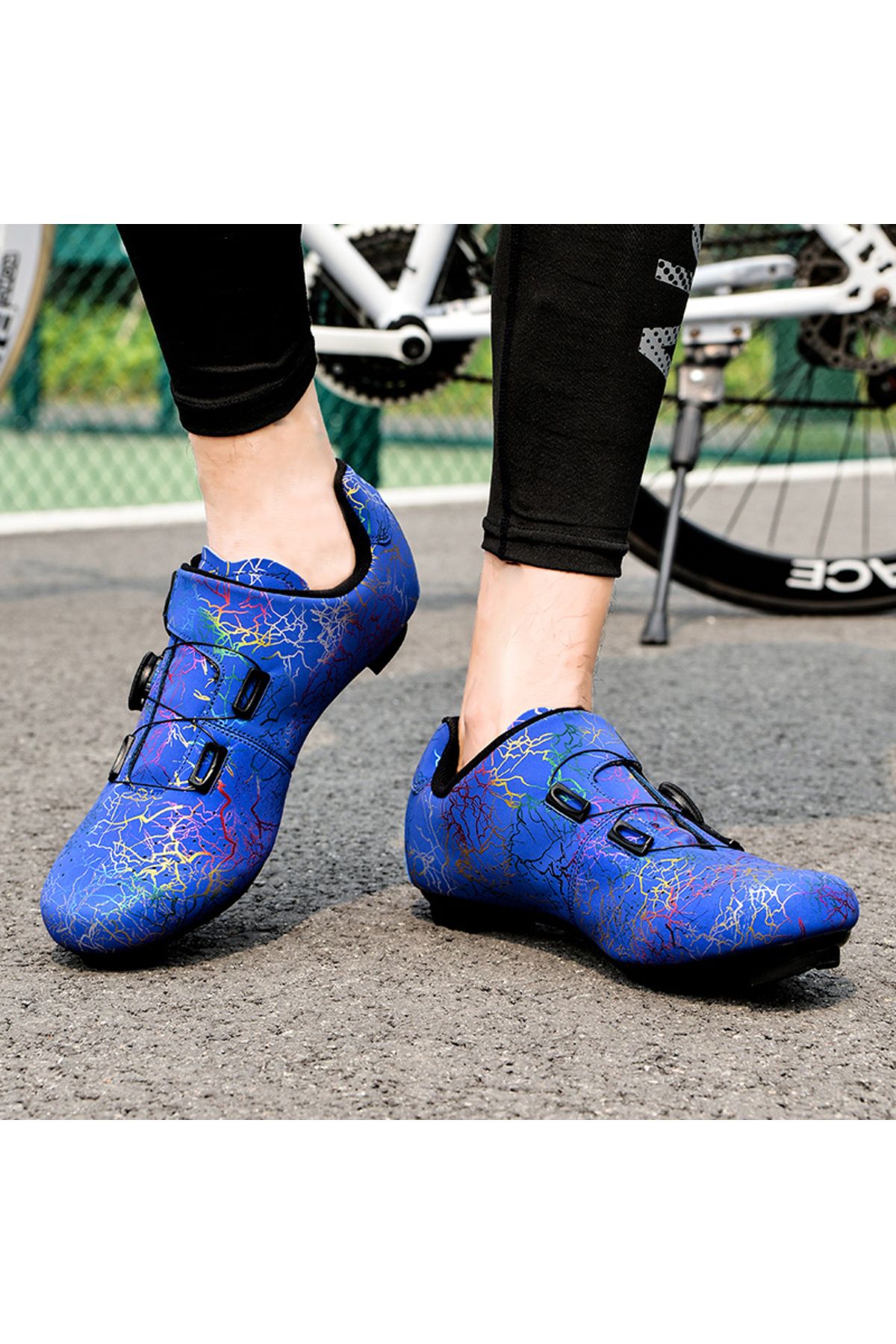 Choice-New Women Cycling Sports Shoes Rubber Non-Slip MTB Shoes Men PU Leather Breathable Outdoor Racing... 7