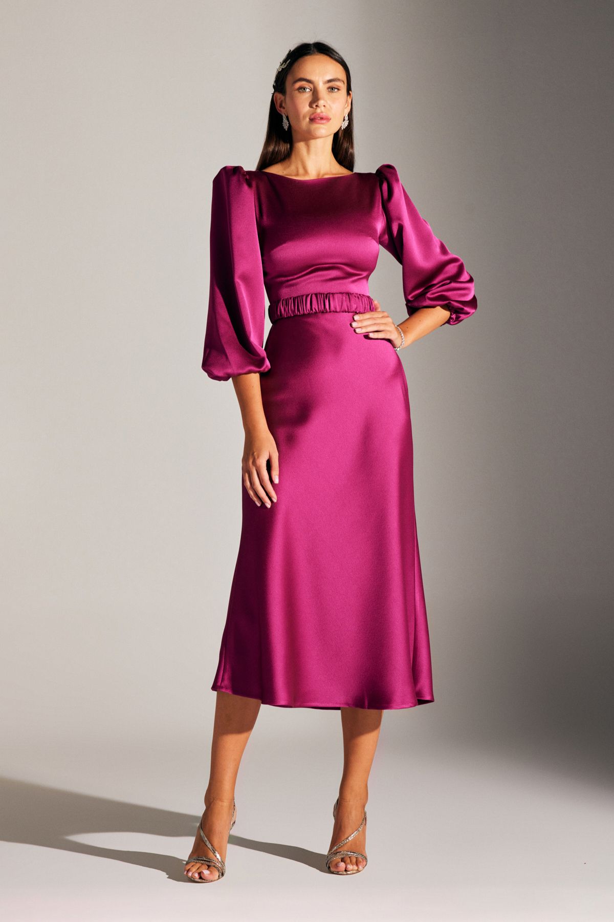 BETTY & SAM-Heleny Special Design Fuchsia Engagement Dress 1