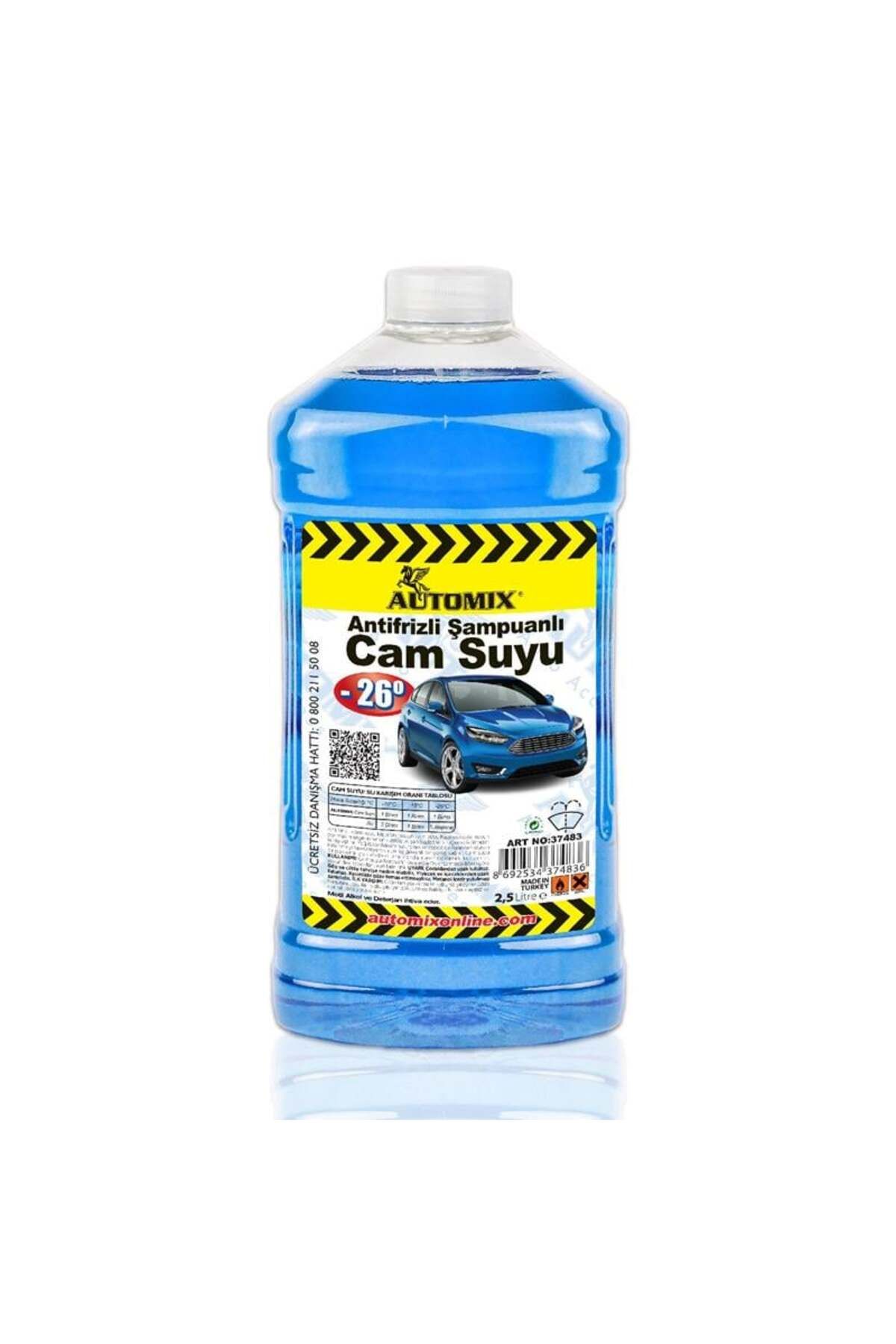 Automix Antifrizli Şampuanlı 2,5 Lt - 26° Cam Suyu