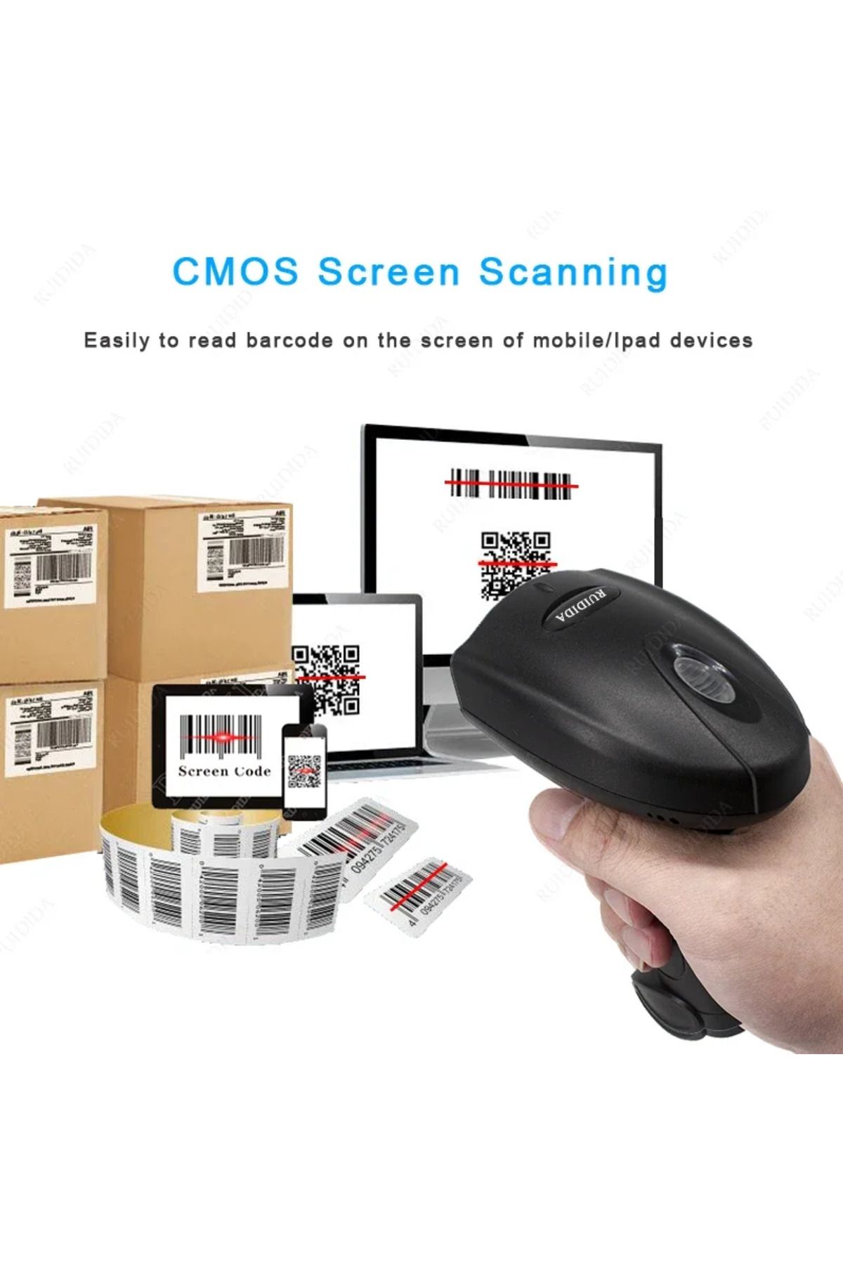 Choice-Wired Barcode Scanner 1D/2D Handheld qr Code Reader Portable Wired Reader Scanner for Bar Code US... 3