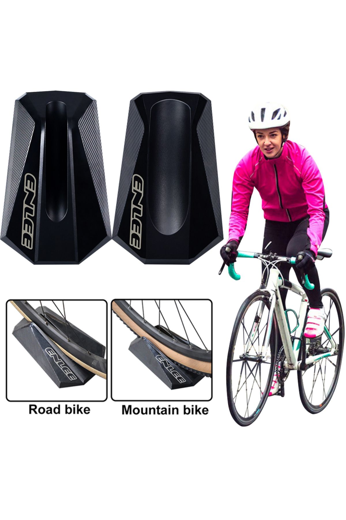 Choice-Bike Front Wheel Riser Block Front Wheel Support Non Slip Bicycle Stabilizing Leveling Block Heav... 1