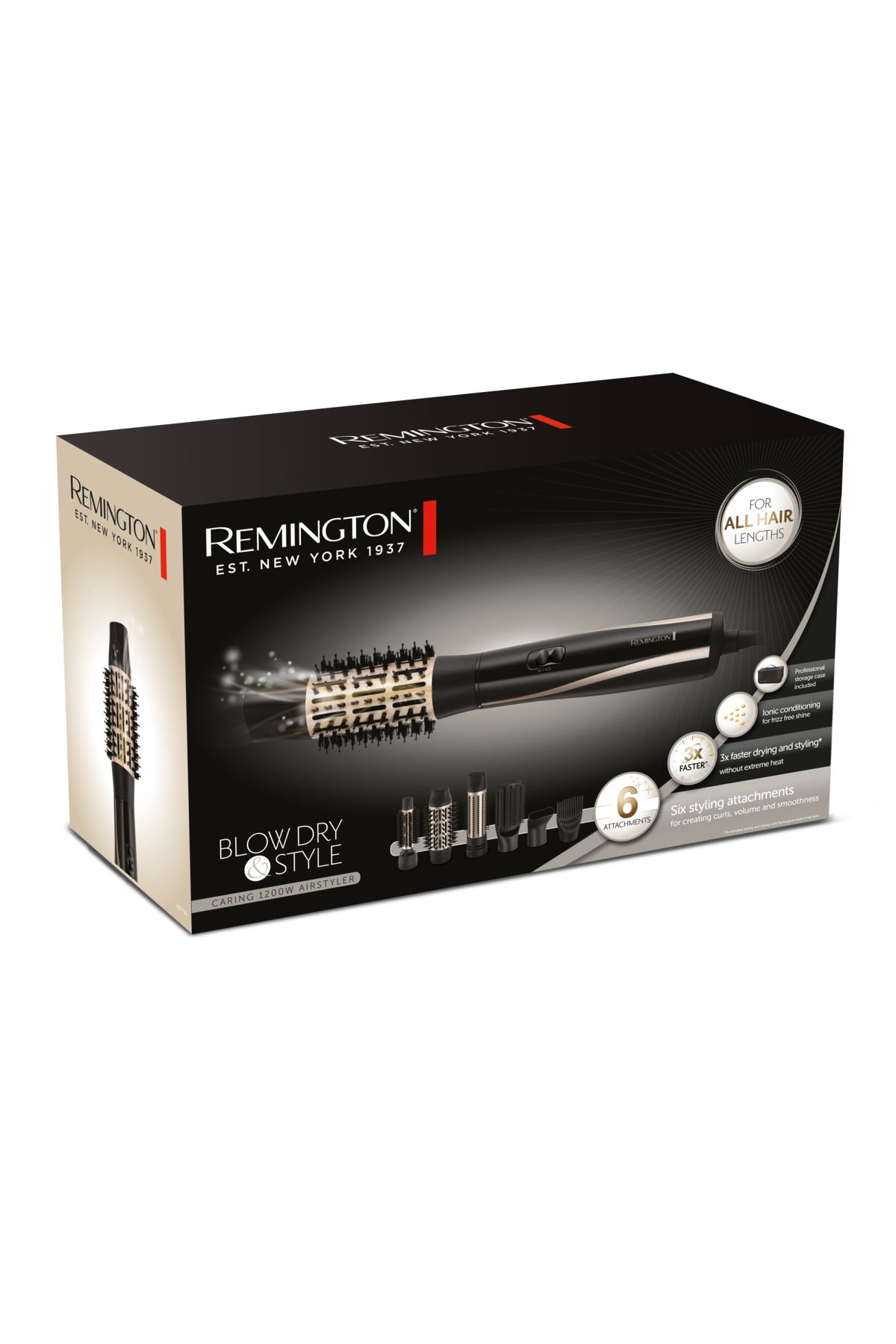 Remington-Blow & Dry Air Styler - Hair Dryer Hot Brush Hair Curler AS7700 7