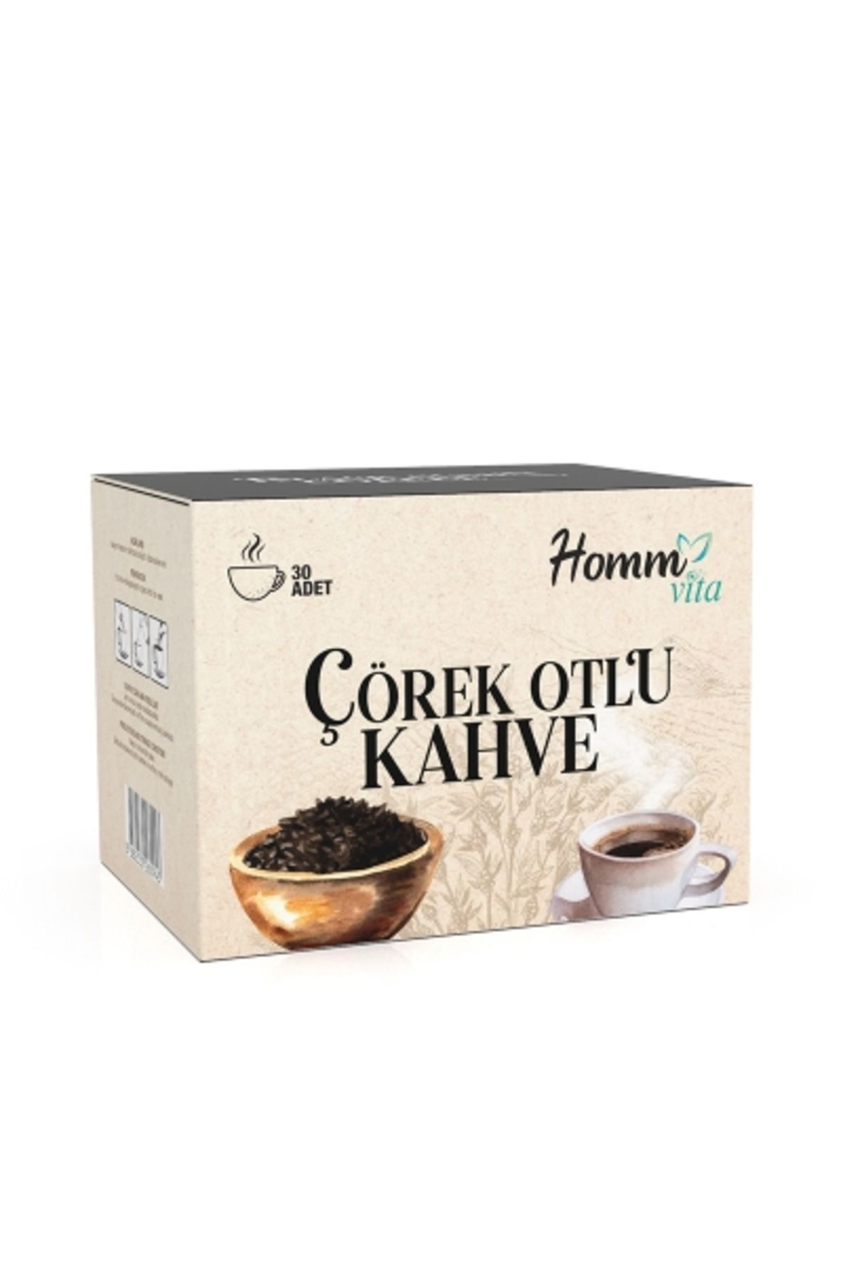 Homm Life HOMM VİTA ÇÖREKOTU KAHVE 30 ADET 60GR