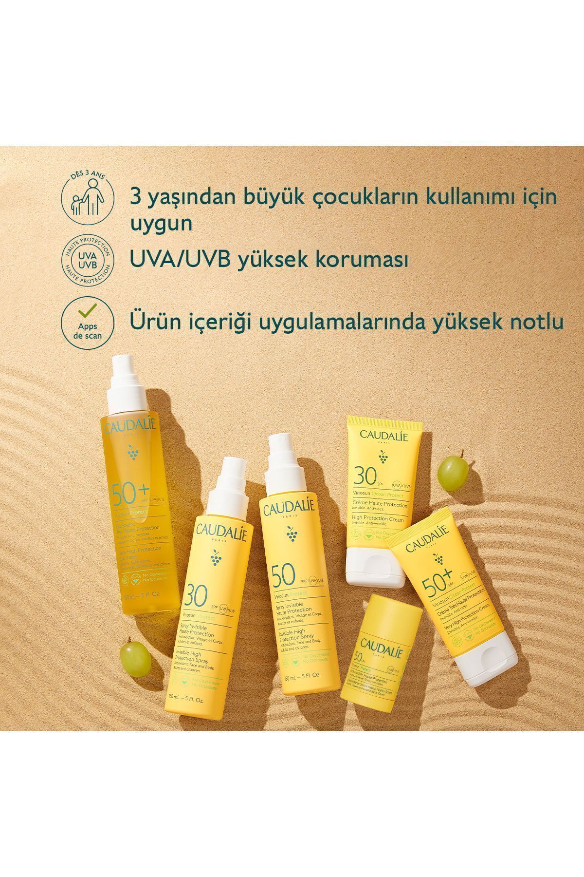 کرم ضد آفتاب کاودالی وینوسان با محافظت بالا Spf50 50 میلی لیتر