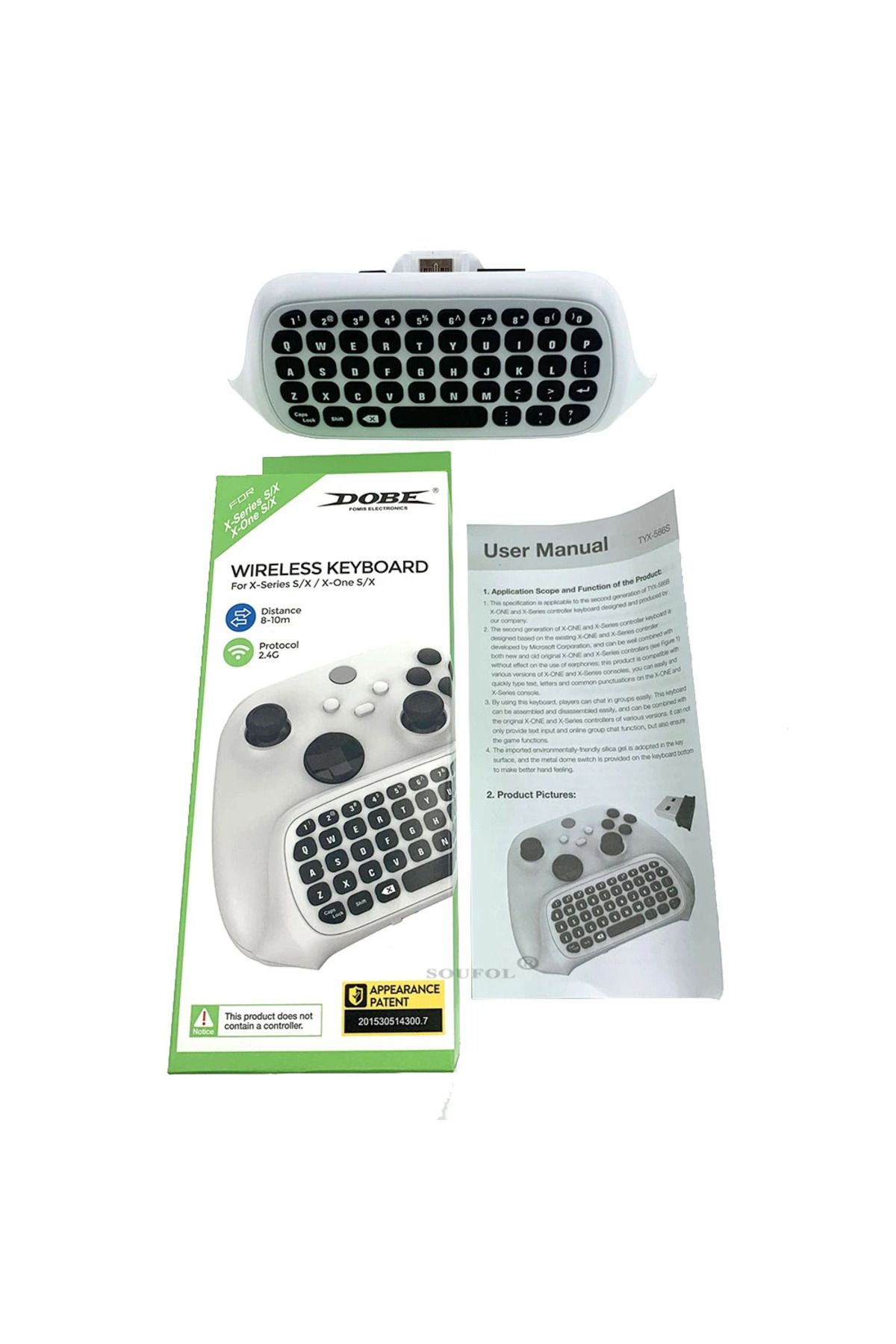 Choice-Wireless 2.4Ghz Mini Controller Keyboard Gaming Chatpad with Audio/Headset Jack for Xbox Series X... 8