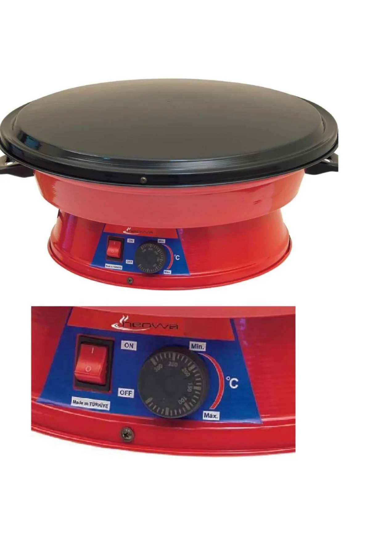 Crêpière électrique Fladenbacker - 50 Cm, 2300 W, Revêtement Antiadhésif
