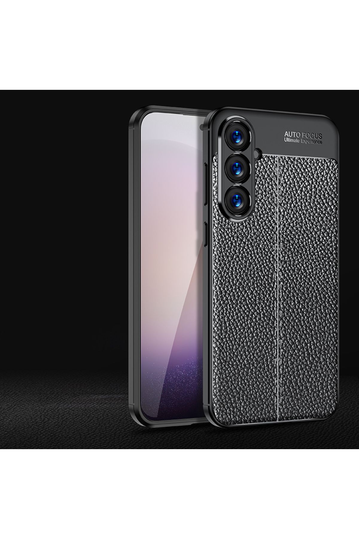 Fibaks-حافظة لهاتف Galaxy S24 Plus / S25 Plus مع غطاء واقٍ من الجلد بتصميم بارز للكاميرا 6