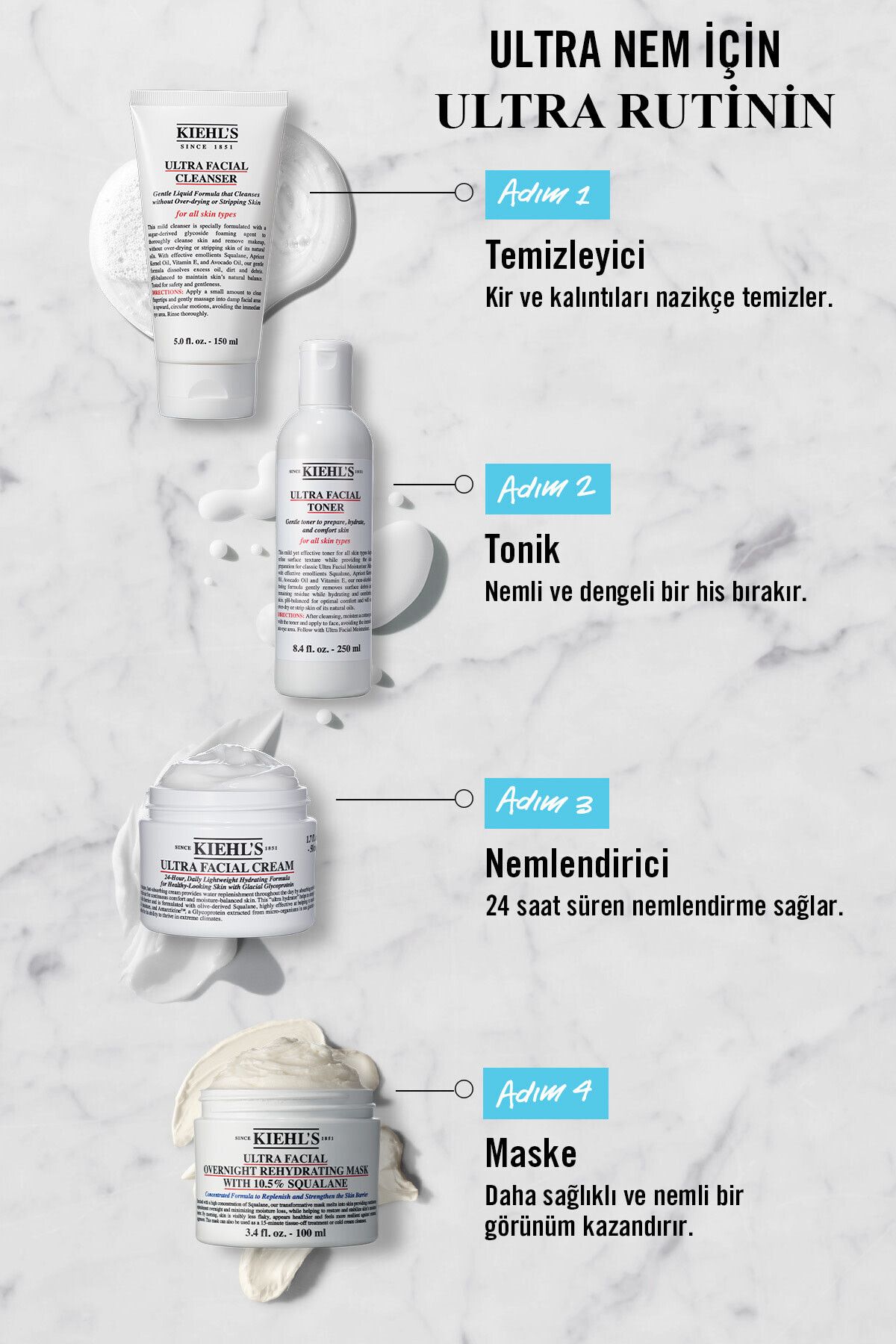 Kiehl's Ultra Facial Cream Nem Ikilisi Seti Set-6