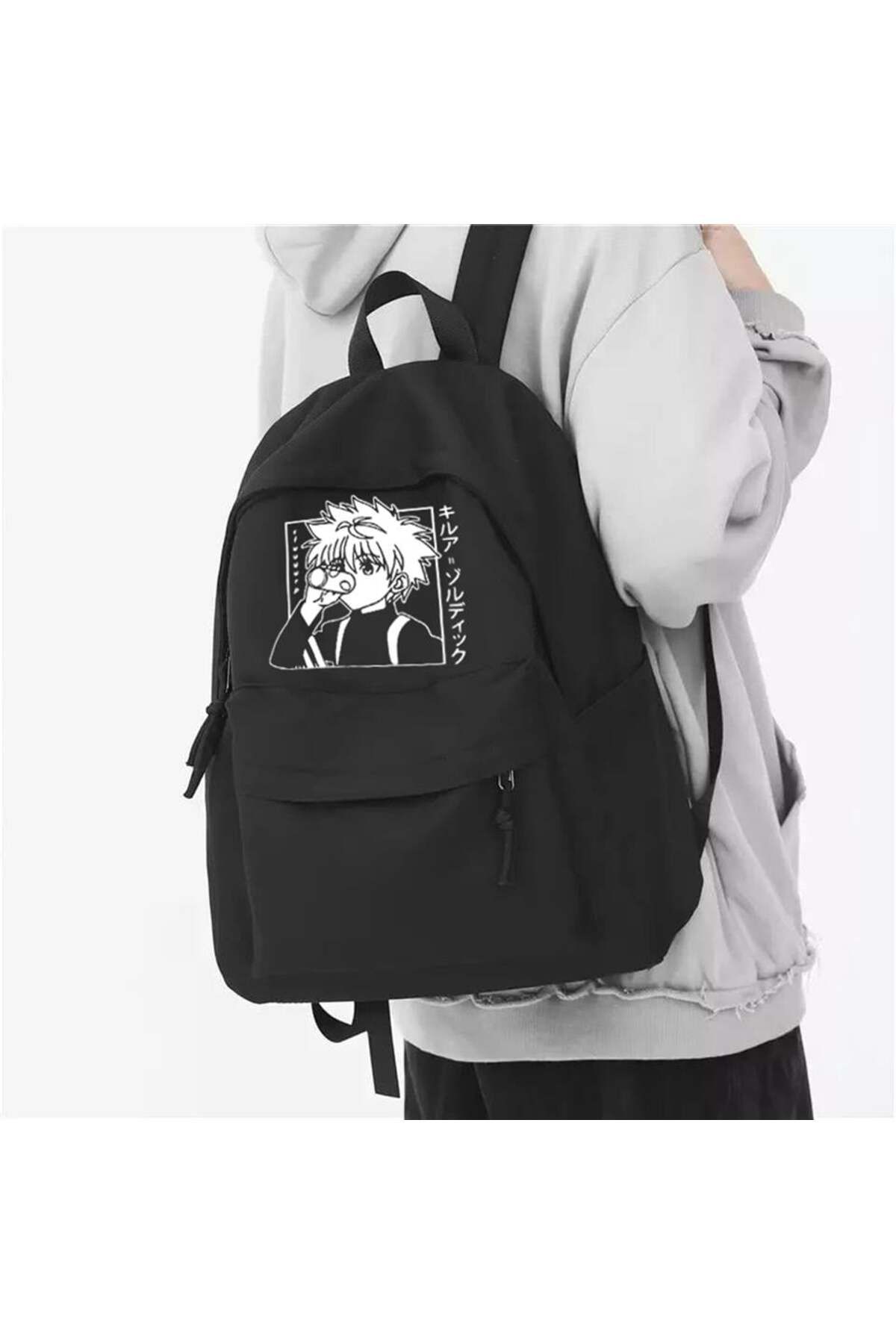 BAREM BUTİK Barem Butik  Hunter X Hunter Killua Baskılı Unisex Sırt Çantası