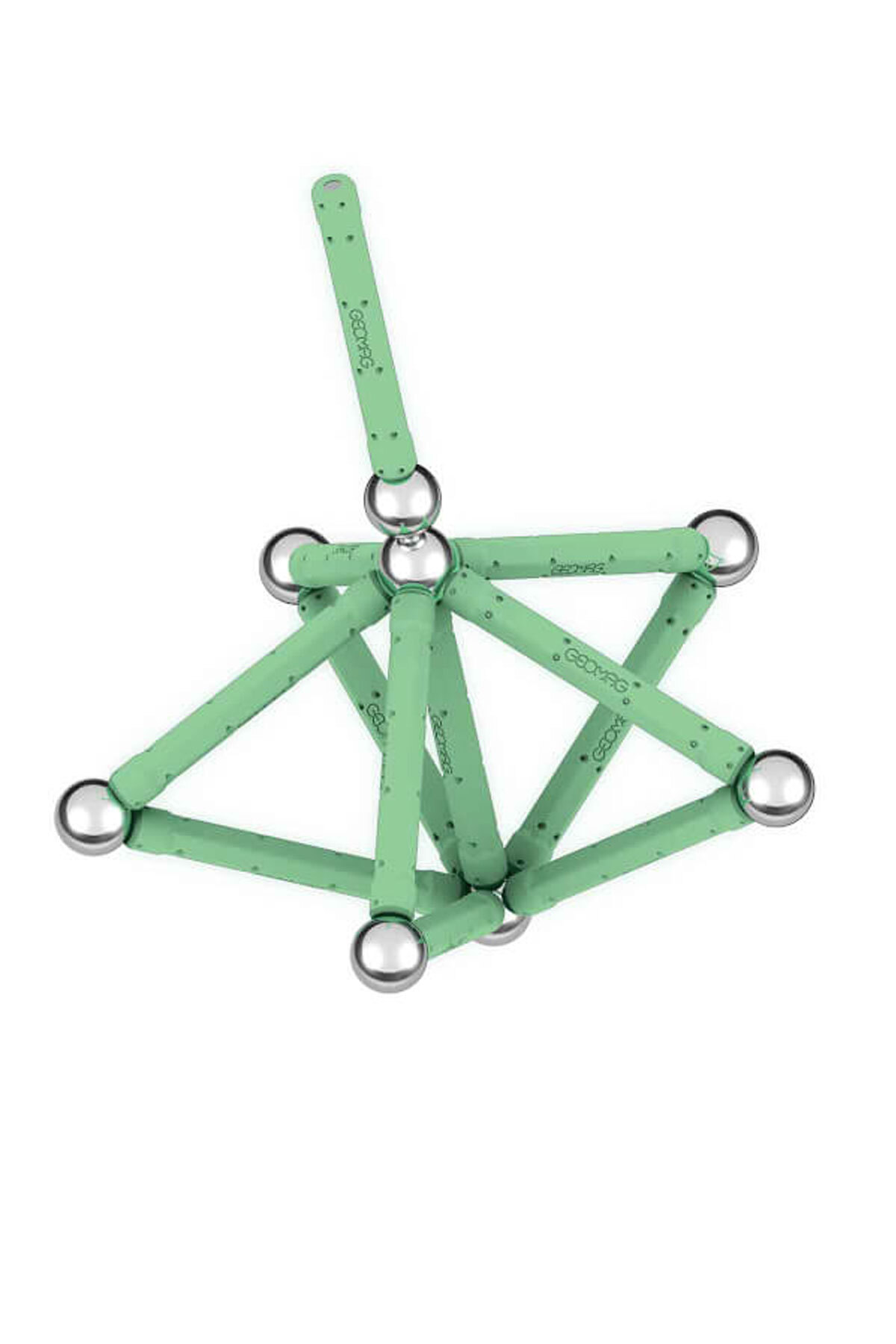 جیومگ نوارهای مغناطیسی گلو گلو در تاریکی سری معمای مغناطیسی بازی ساختنی مغز ۲۵ تکه