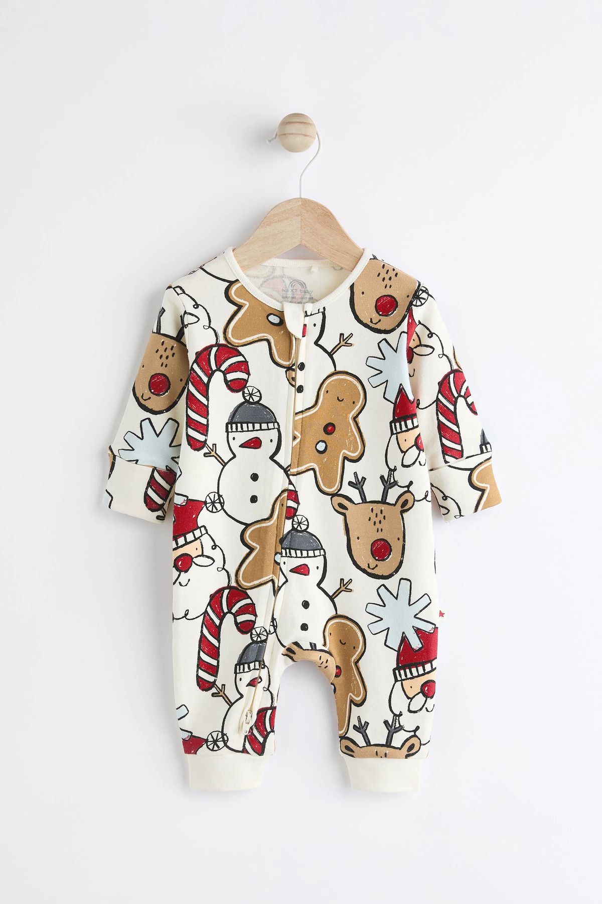 Next Baby-100% Organic Cotton Character Patterned New Year's Jumpsuit Alyn77785 4