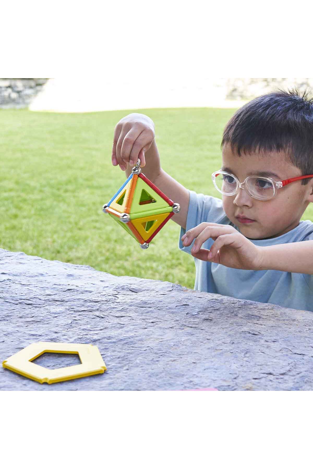Toyaş-Geomag Magnetic Sticks Supercolor Panels Serial Intelligence Game Magnetic Building Game 35 Pieces 7