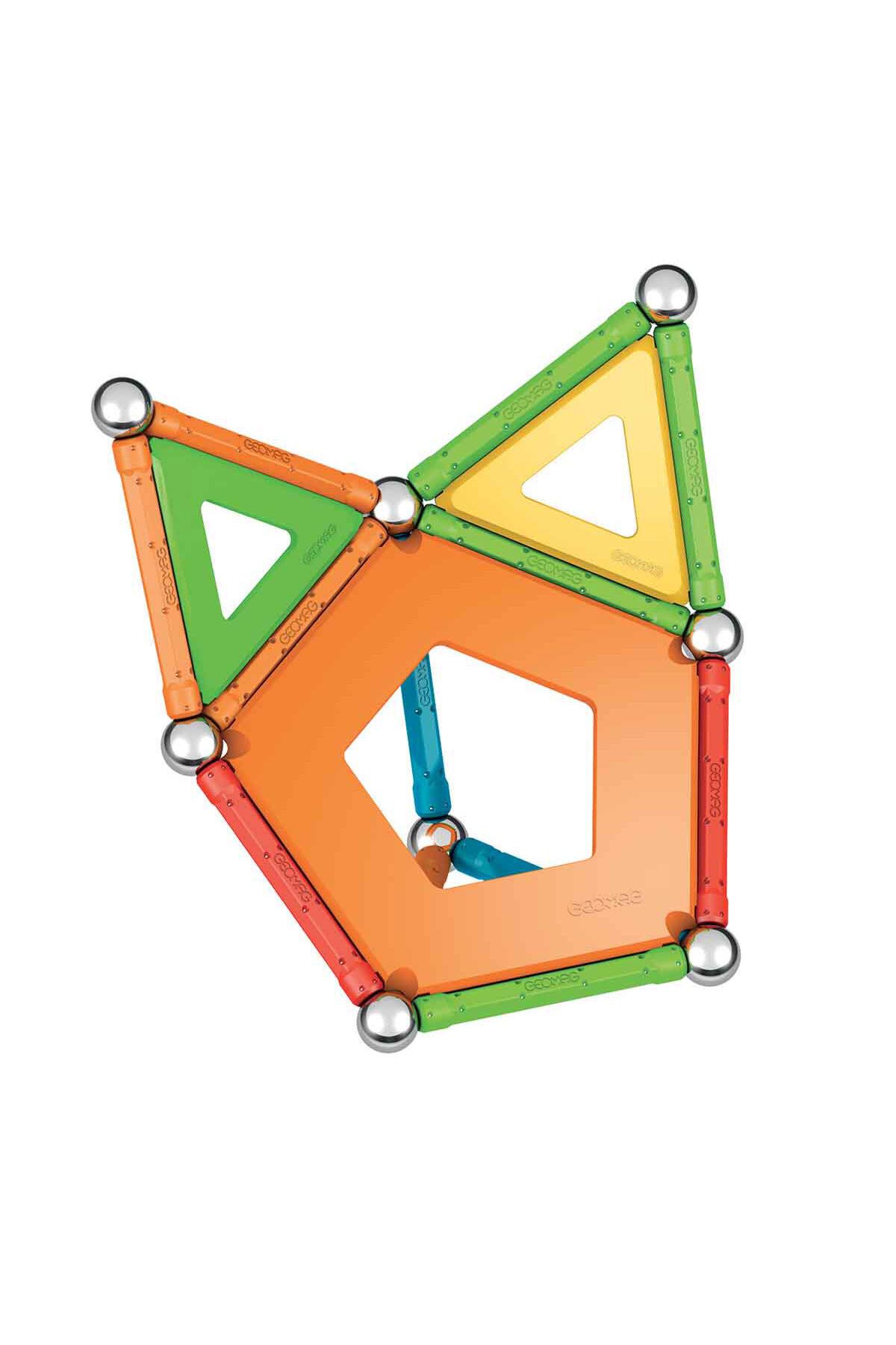Toyaş-Geomag Magnetic Sticks Supercolor Panels Serial Intelligence Game Magnetic Building Game 35 Pieces 5