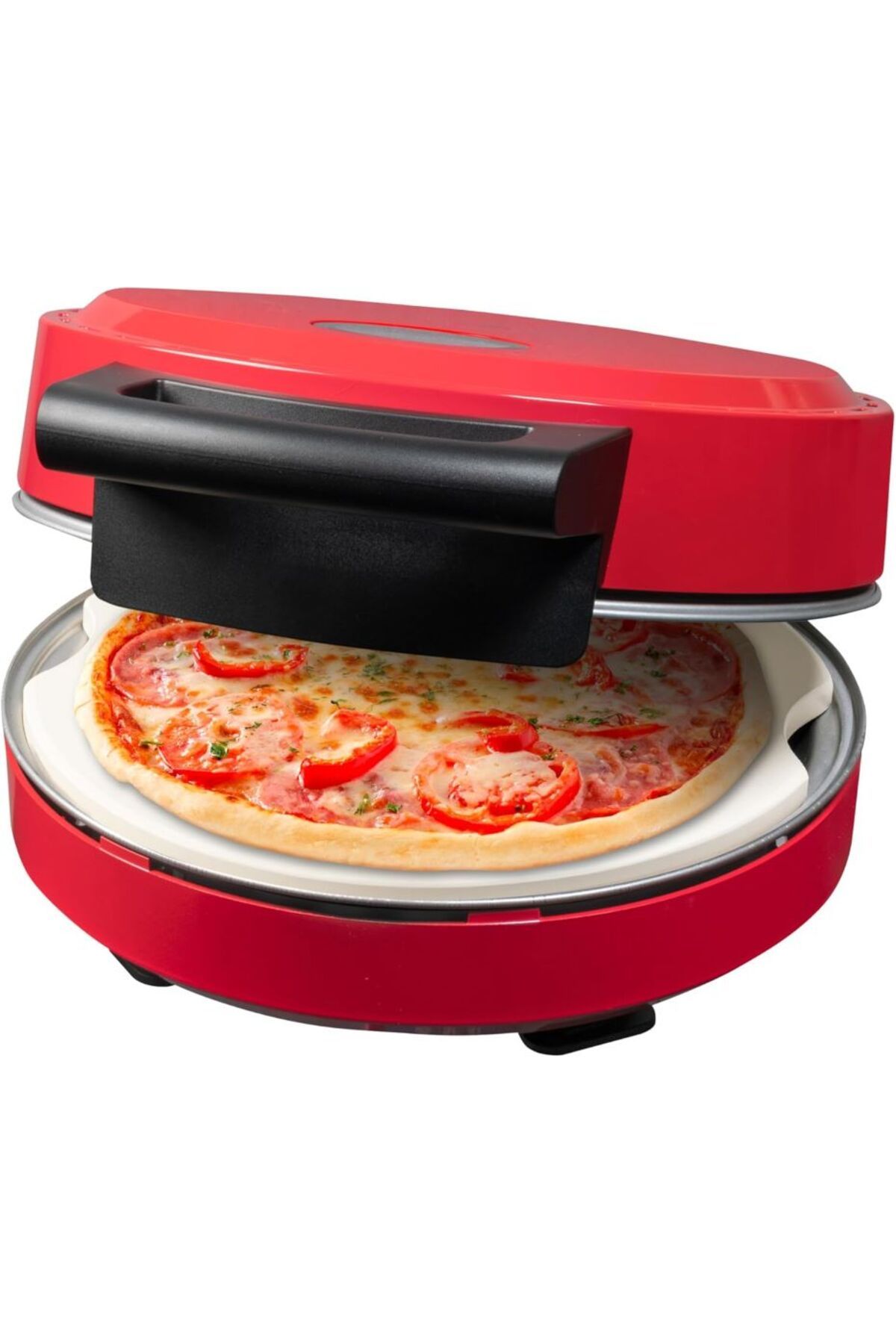 bestron Viva Italia Pizza Fırını - 320°C'ye Kadar Elektrikli Şamot Taşlı Pizza Fırını