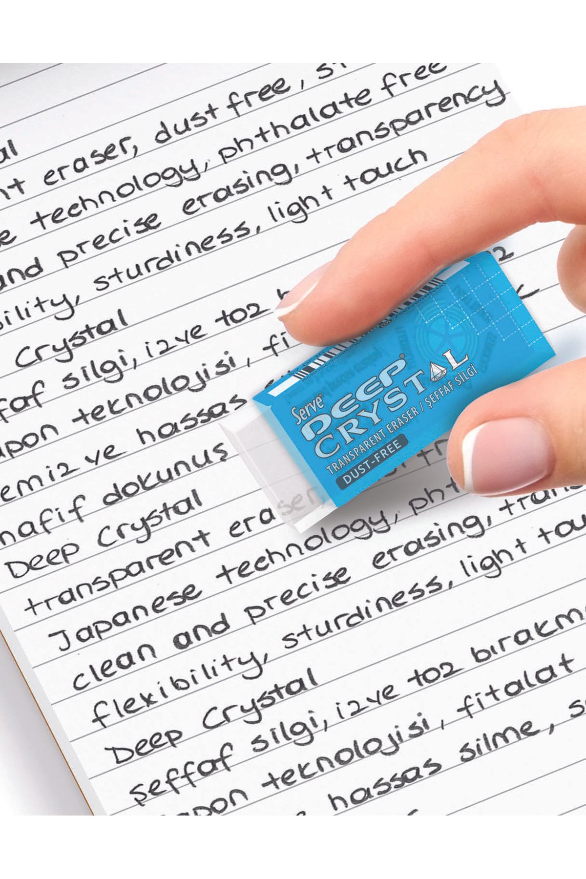 Serve-1 Deep Crystal Eraser - Transparent 3
