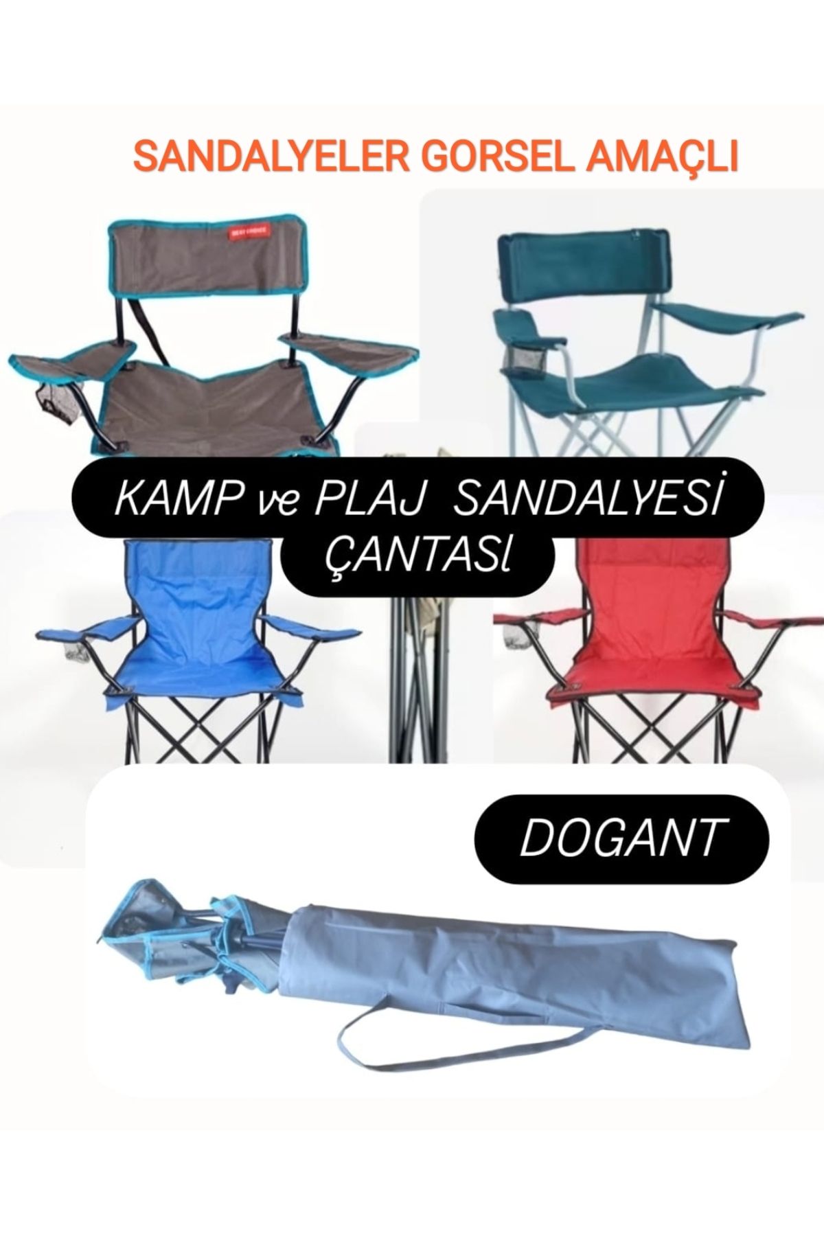 Dogant XXL Qechua -Uquip -Bestchoice - Ünüversal Uyumlu Kamp Sandalye Taşıma Çantası ( KILIF )