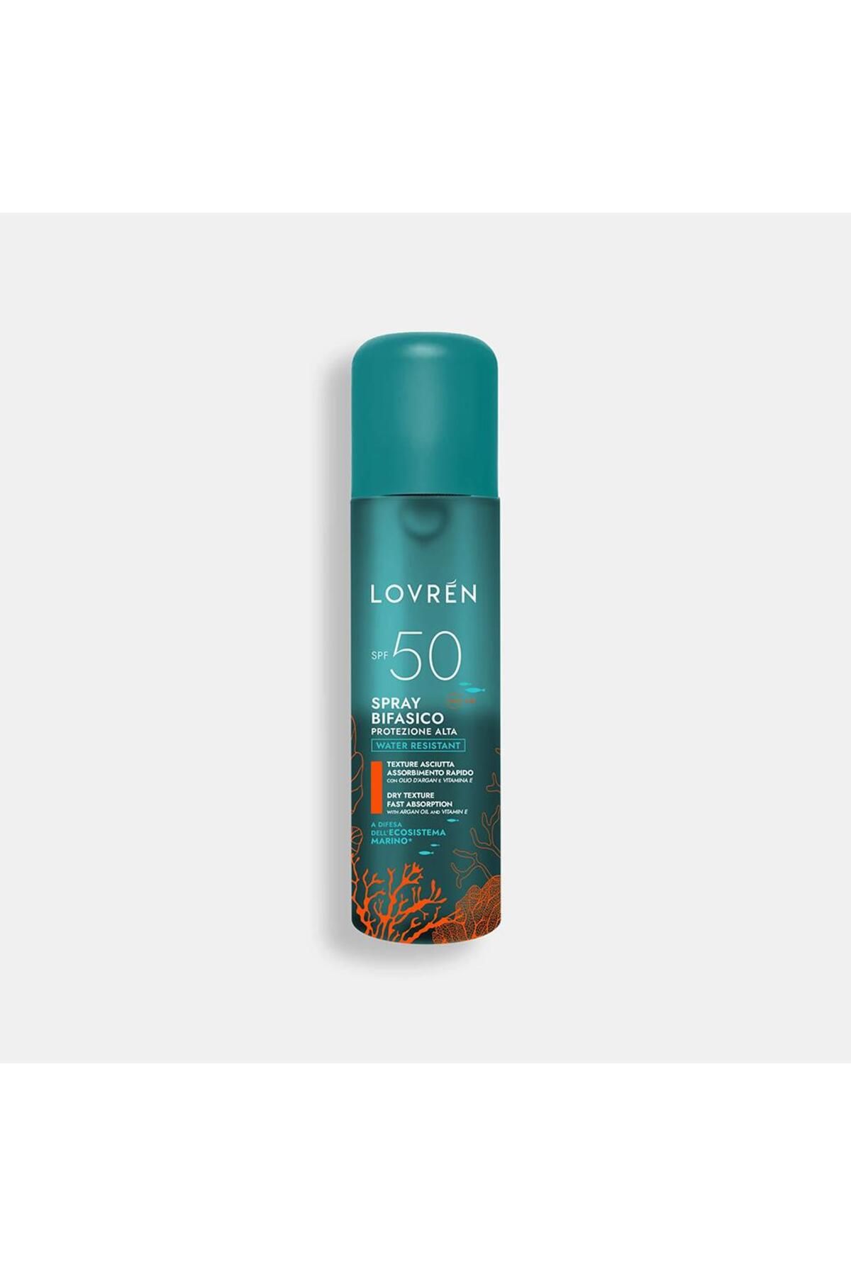 lovren Solaire Very High Protection SPF50+ Biphasic Face Body Spray Yüz ve Vücut Güneş Koruyucu Spre