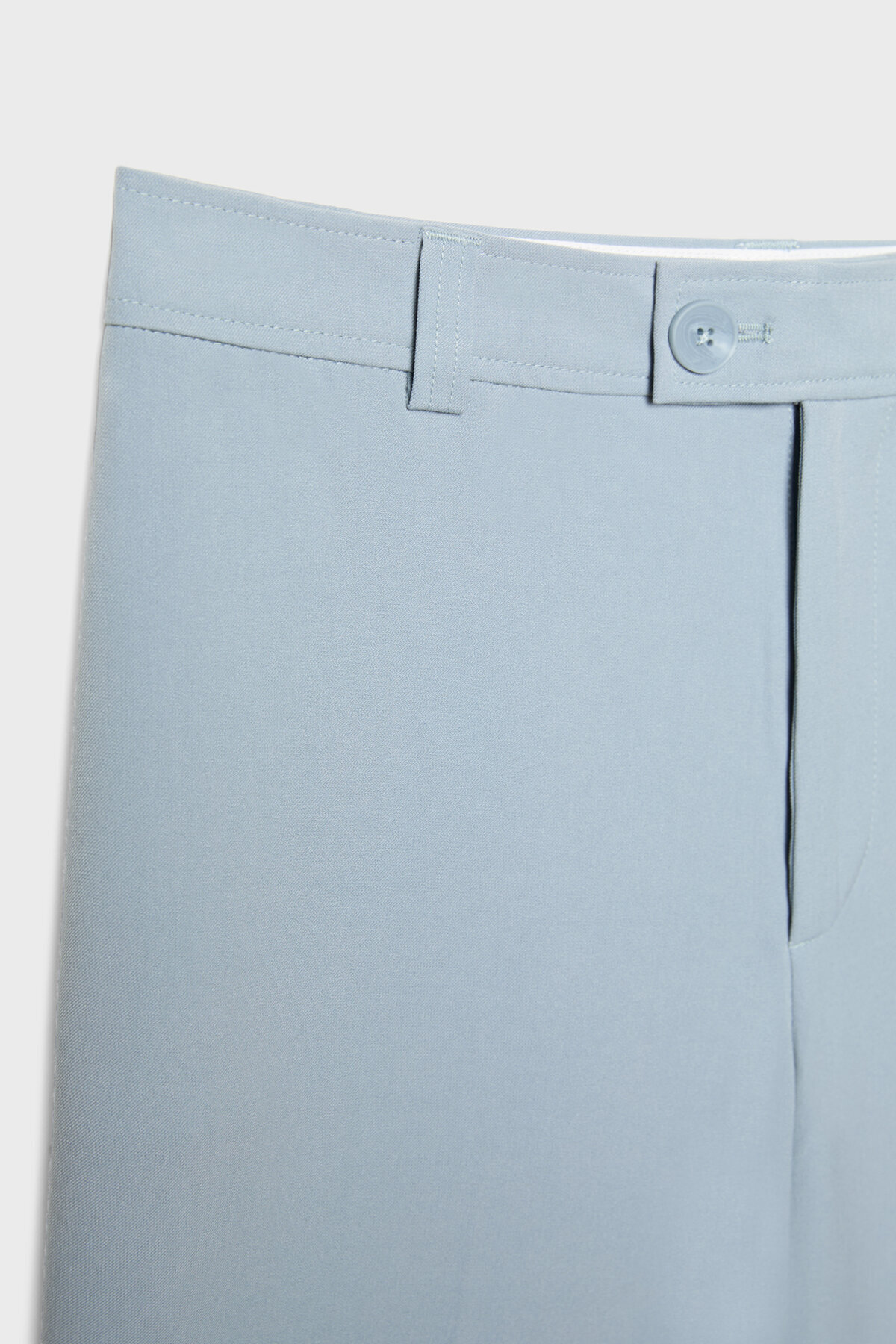 Stradivarius-Straight fit trousers with turn-up hems 7