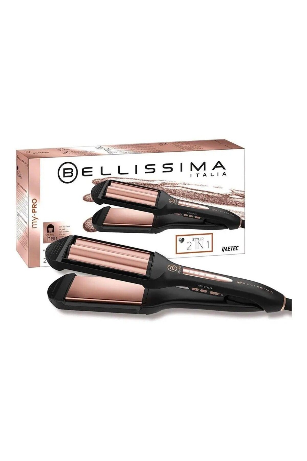 Bellissima My Pro 2'si 1 arada Düz ve Dalgalı Saç Şekillendirici