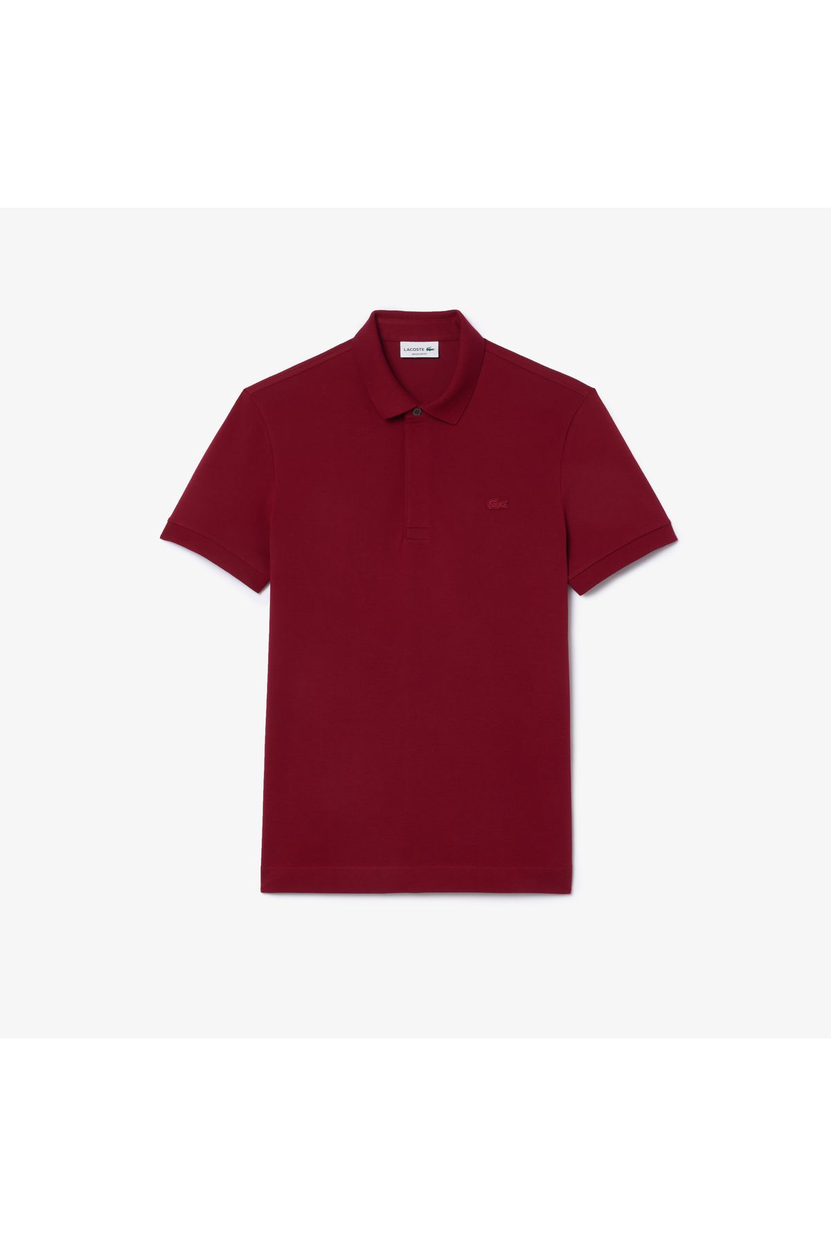 تی شرت یقه پولو قرمز مردانه چوگان متناسب با همبازی پاریس Lacoste
