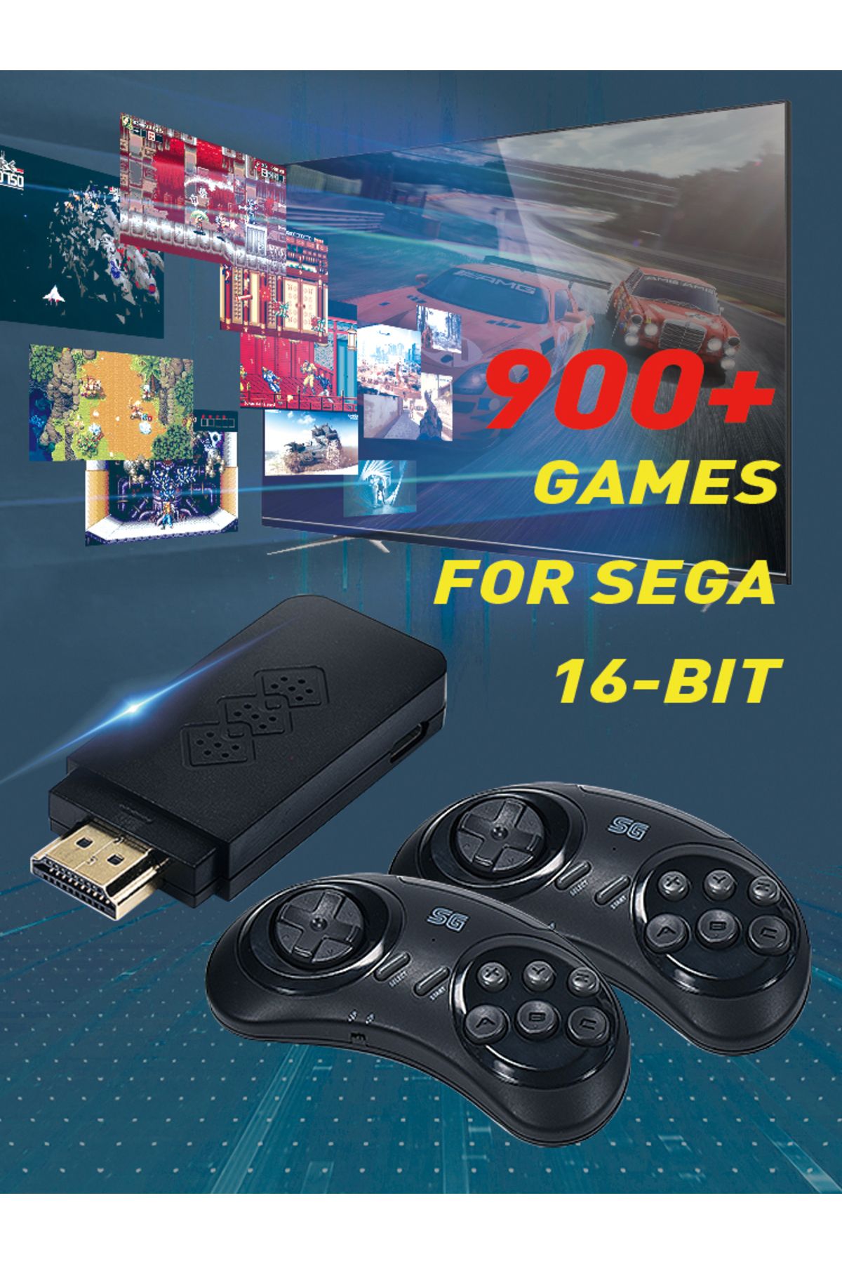 Choice-DATA FROG 16-bit Wireless Retro Video Game Console For Sega Genesis Game Stick HDMI-compatible 90... 7