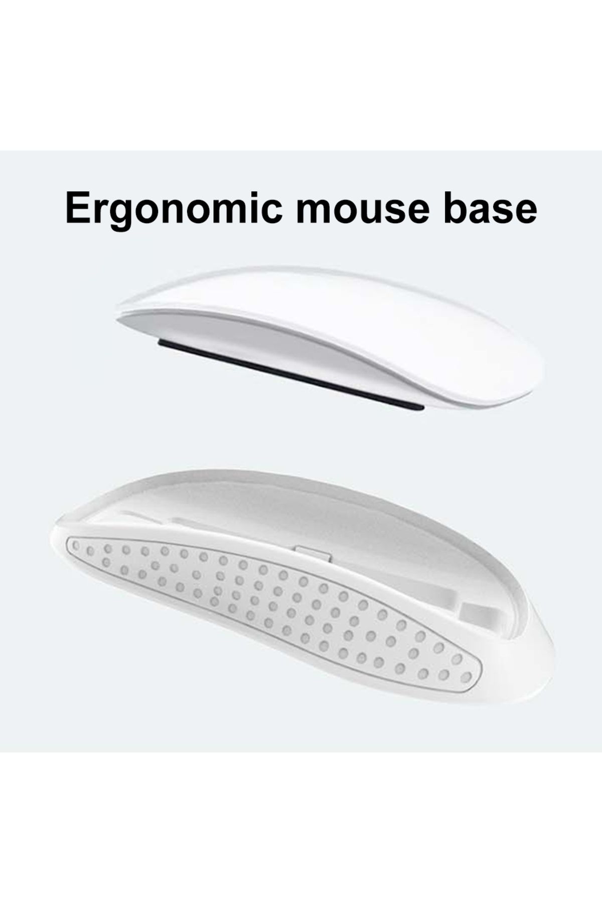 VKTECH-Ergonomic Cover For Apple Magic Mouse 2 3 Hard Case Mouse Base Pad Palm Rest Elevated Anti-slip M... 5