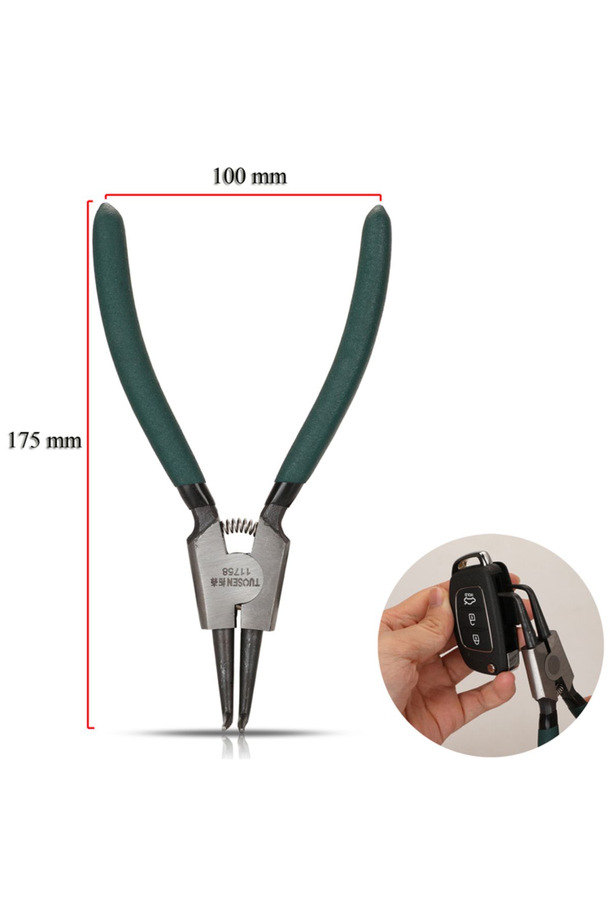 jingyuqin-7inch Car Remote Control Key Case Disassembling Locksmith Tools Auto Keyless Circlip Sn... 7