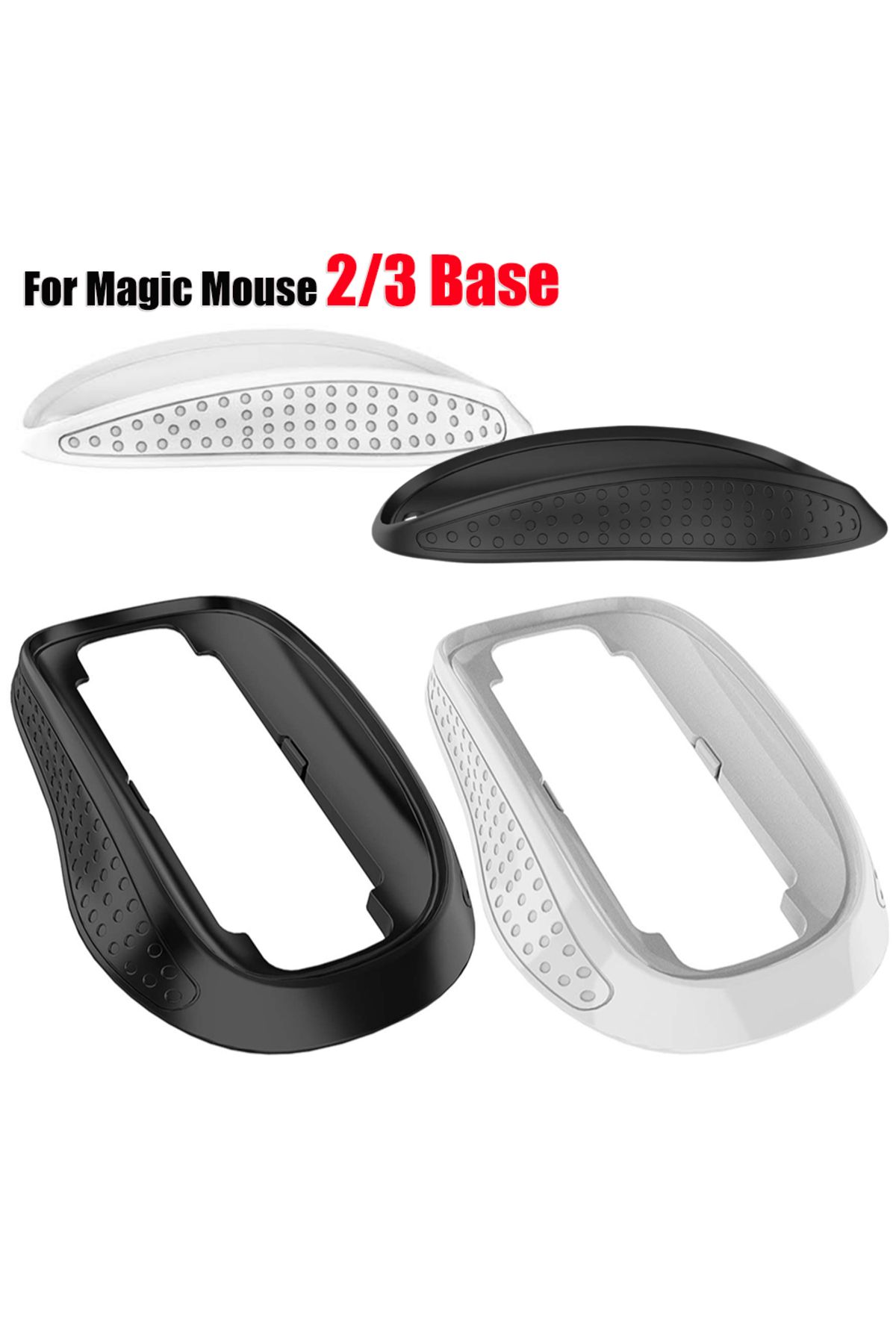 VKTECH-Ergonomic Cover For Apple Magic Mouse 2 3 Hard Case Mouse Base Pad Palm Rest Elevated Anti-slip M... 2