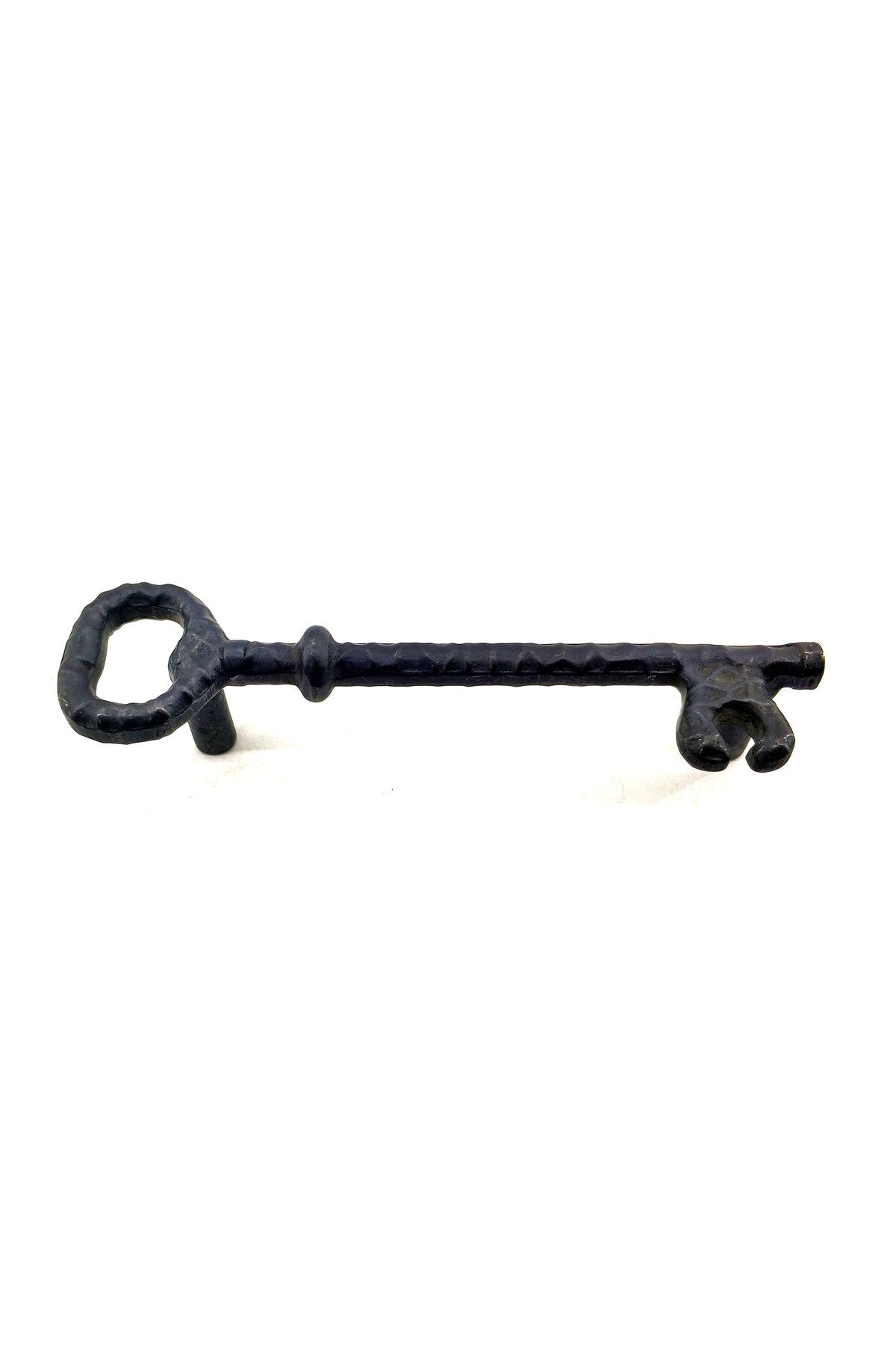 DENİZBİLİŞİM Antika Tarz Dekoratif Pirinç Anahtar Şeklinde Kapı Çekme Kolu, Mobilya, Sandık, Kutu Kulbu - 128Mm,