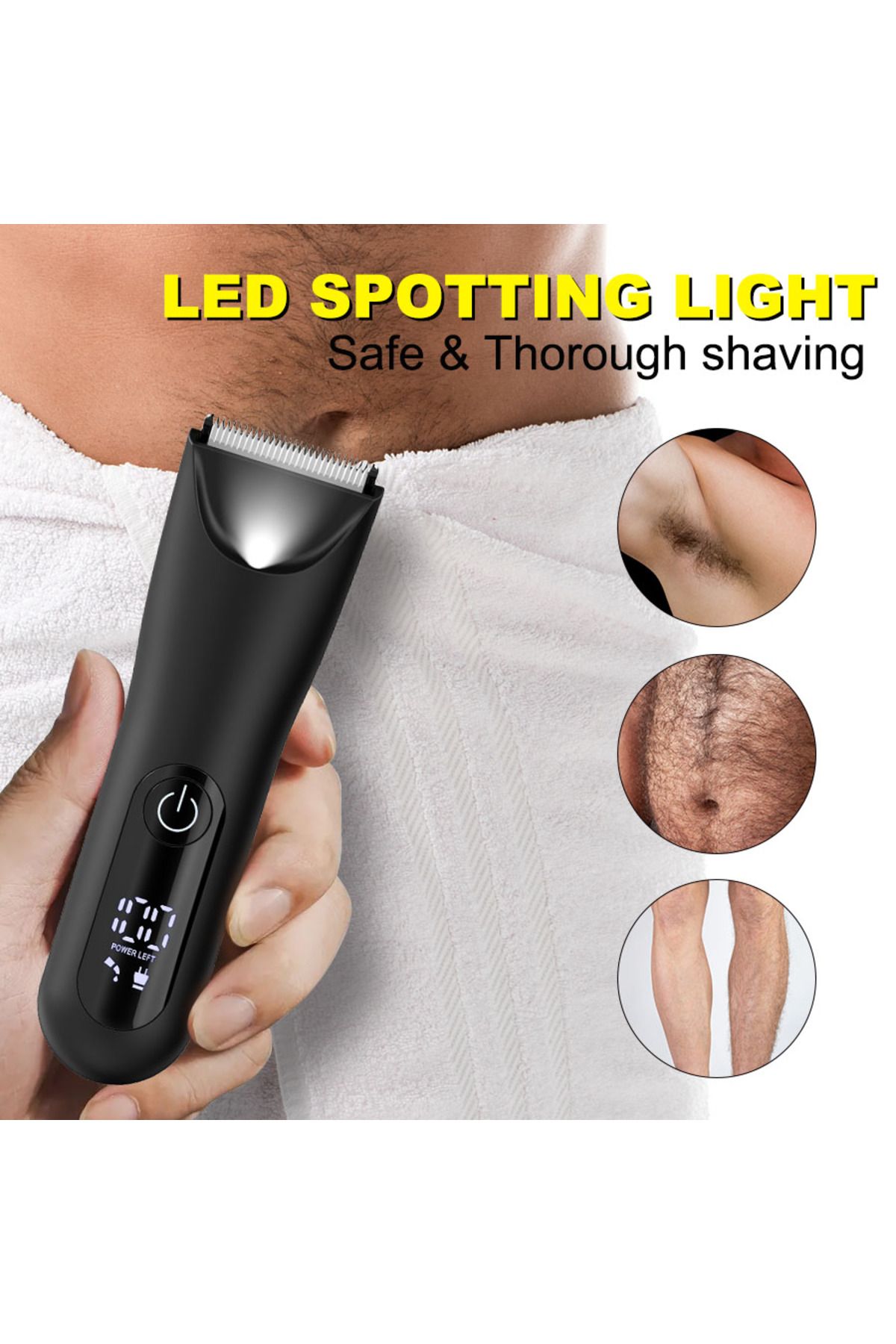Choice-The Ballber Pro Electric Groin & Body Hair Trimmer for Men - Mens Body Groomer Kitfor Privates -S... 4