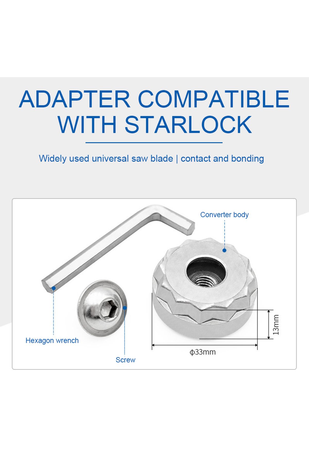 Choice-Home Starlock Interface Adapter With Screw Hex Wrench Quick Release Multi Tools Adapter Kit For M... 6