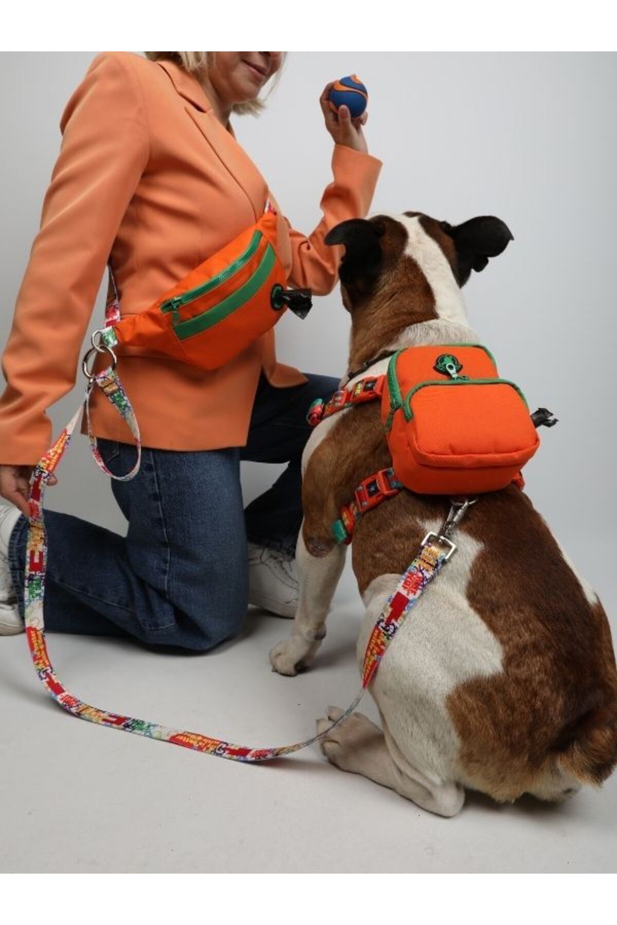 PAWLOOK-Orange Handsfree Walking Leash - Hands Free, Walking Leash 3