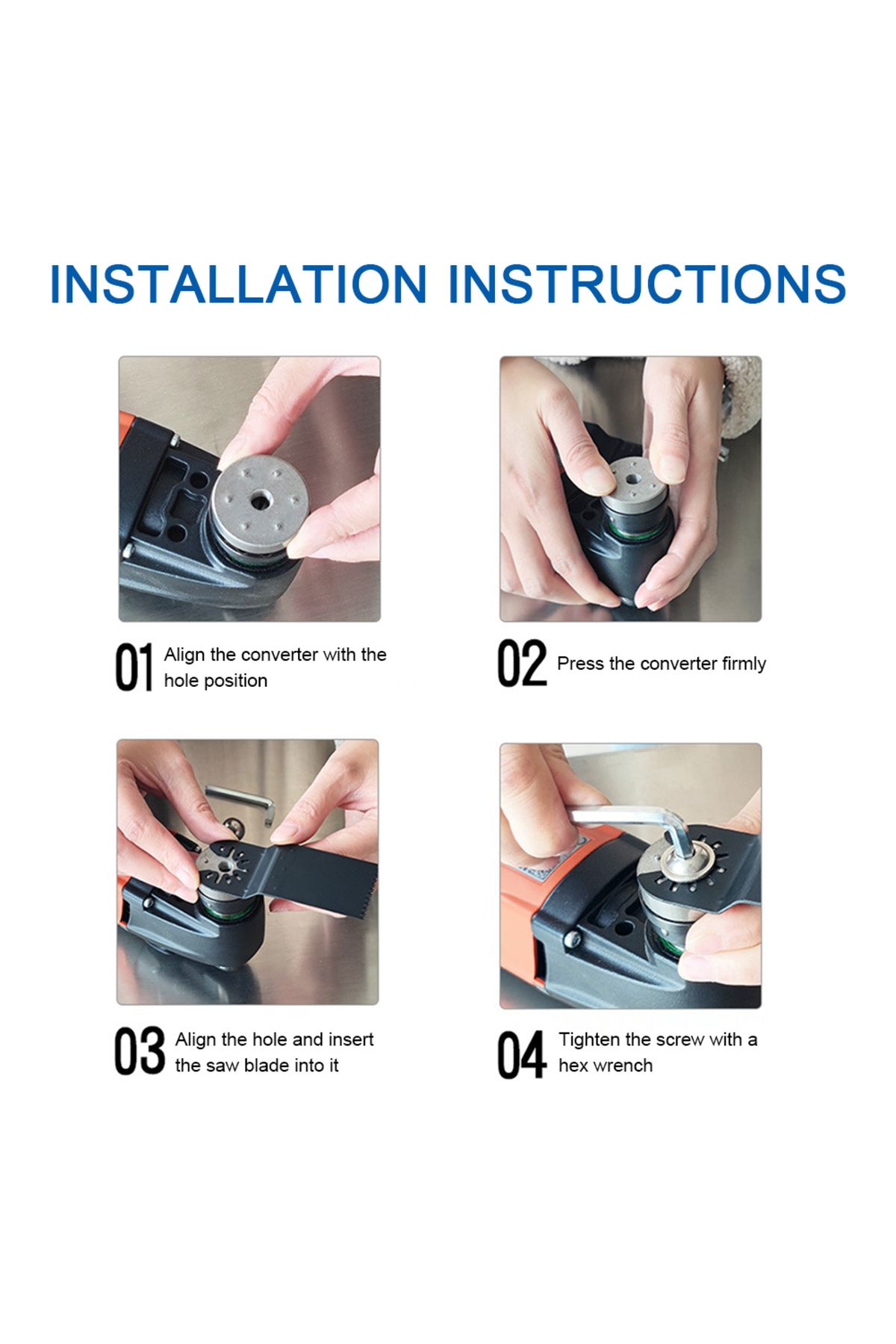 Choice-Home Starlock Interface Adapter With Screw Hex Wrench Quick Release Multi Tools Adapter Kit For M... 4