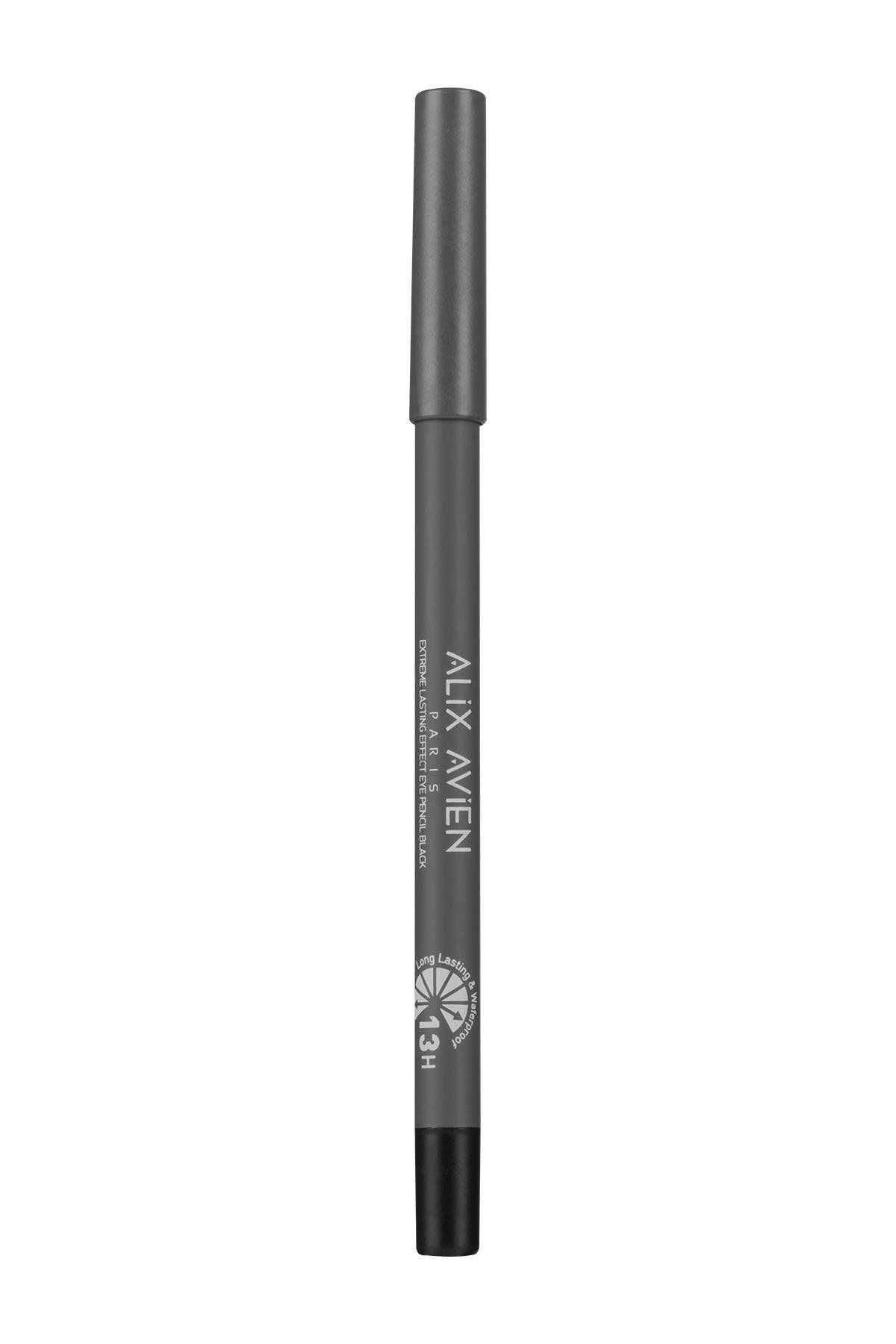 Alix Avien Suya Dayanıklı Siyah Göz Kalemi - 13 Saat Kalıcı Etki - Extreme Lasting Effect Eye Pencil Black-8